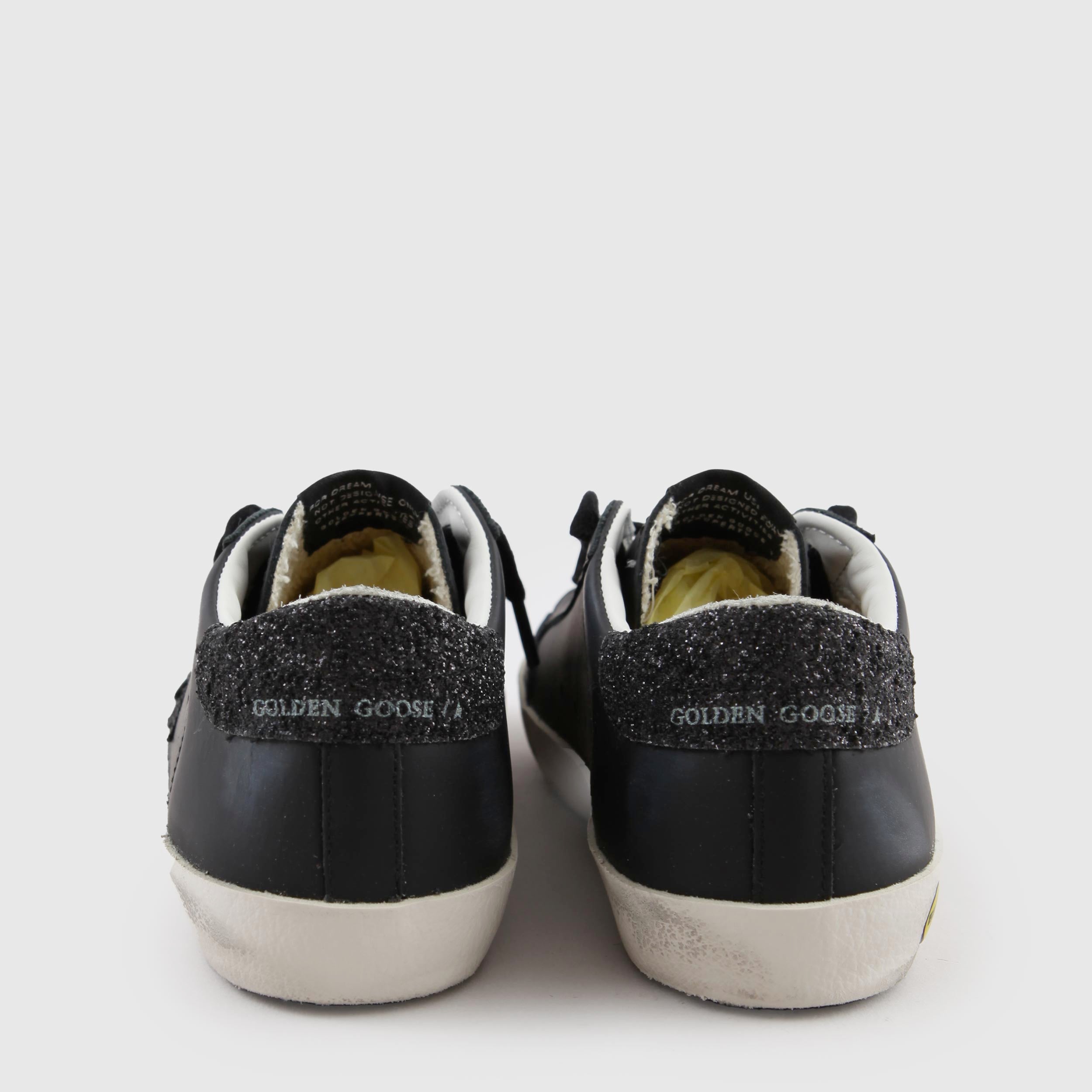 SuperStar Penstar Black Sneakers By GOLDEN GOOSE