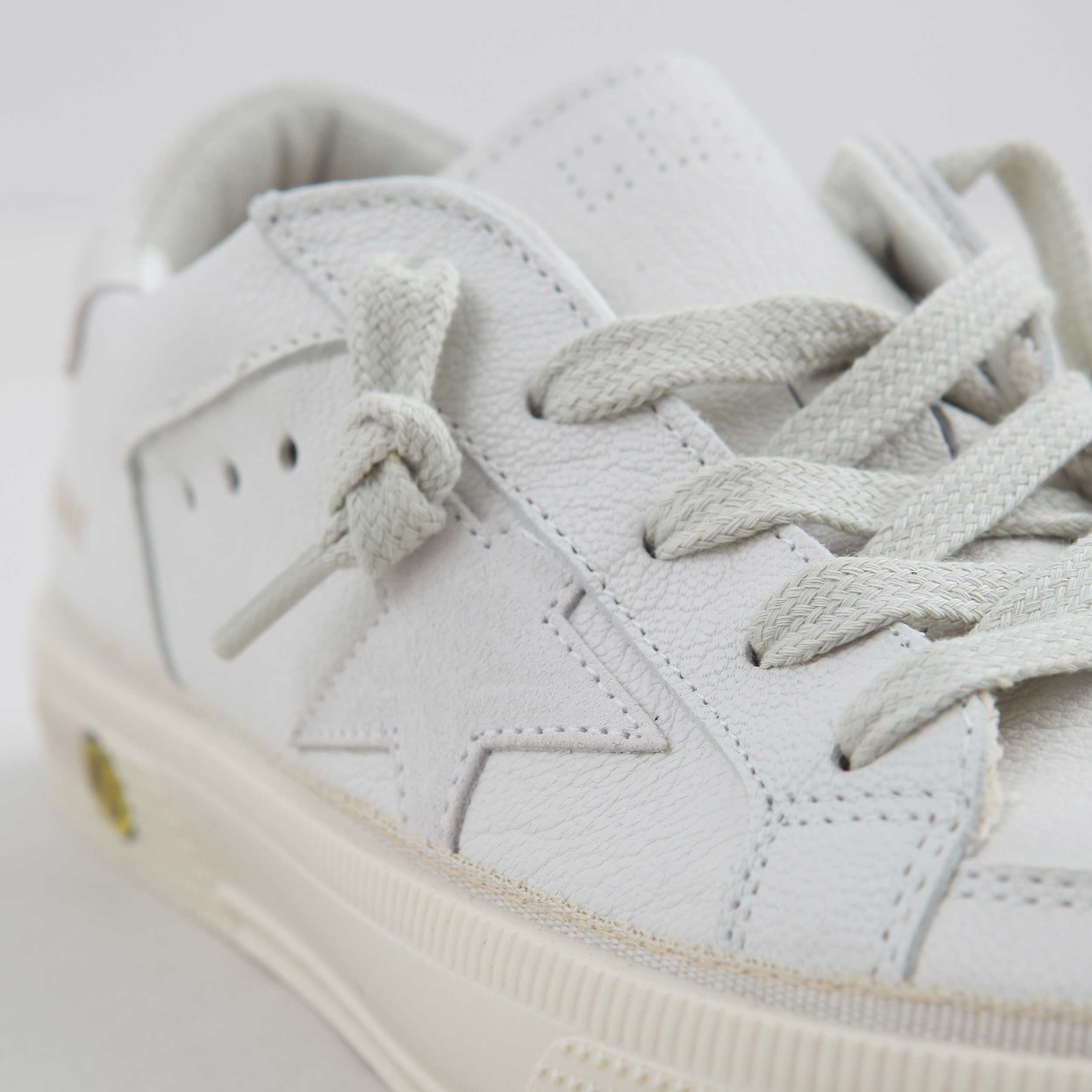 white, gray and beige May sneaker for boys