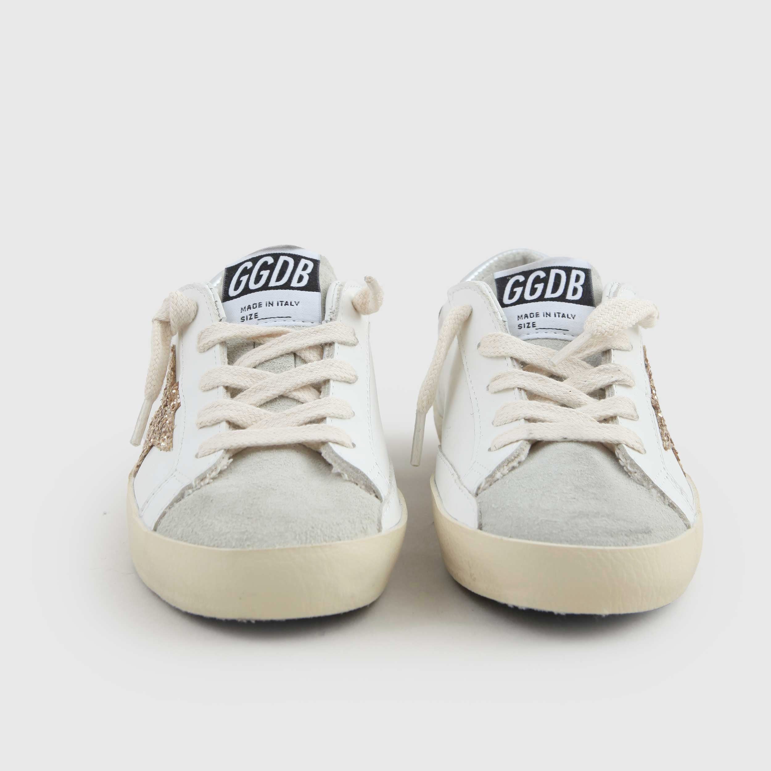 Sneakers Ball Sstar Bianca E Grigia Firmata GOLDEN GOOSE