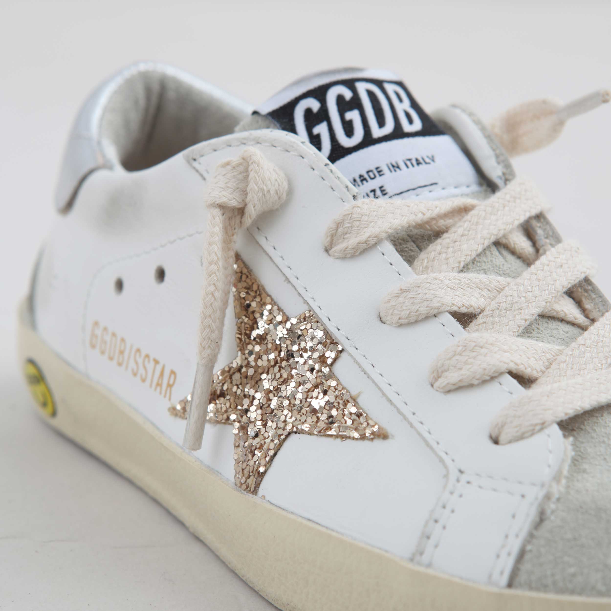 Sneakers Ball Sstar Bianca E Grigia Firmata GOLDEN GOOSE