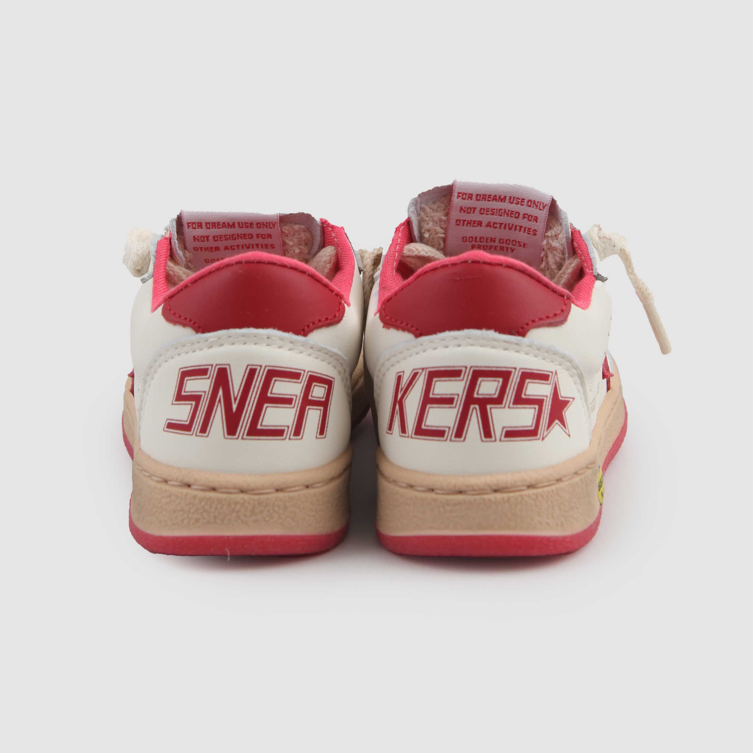 UNISEX WHITE AND RED BALL STAR SNEAKER FOR CHILDREN