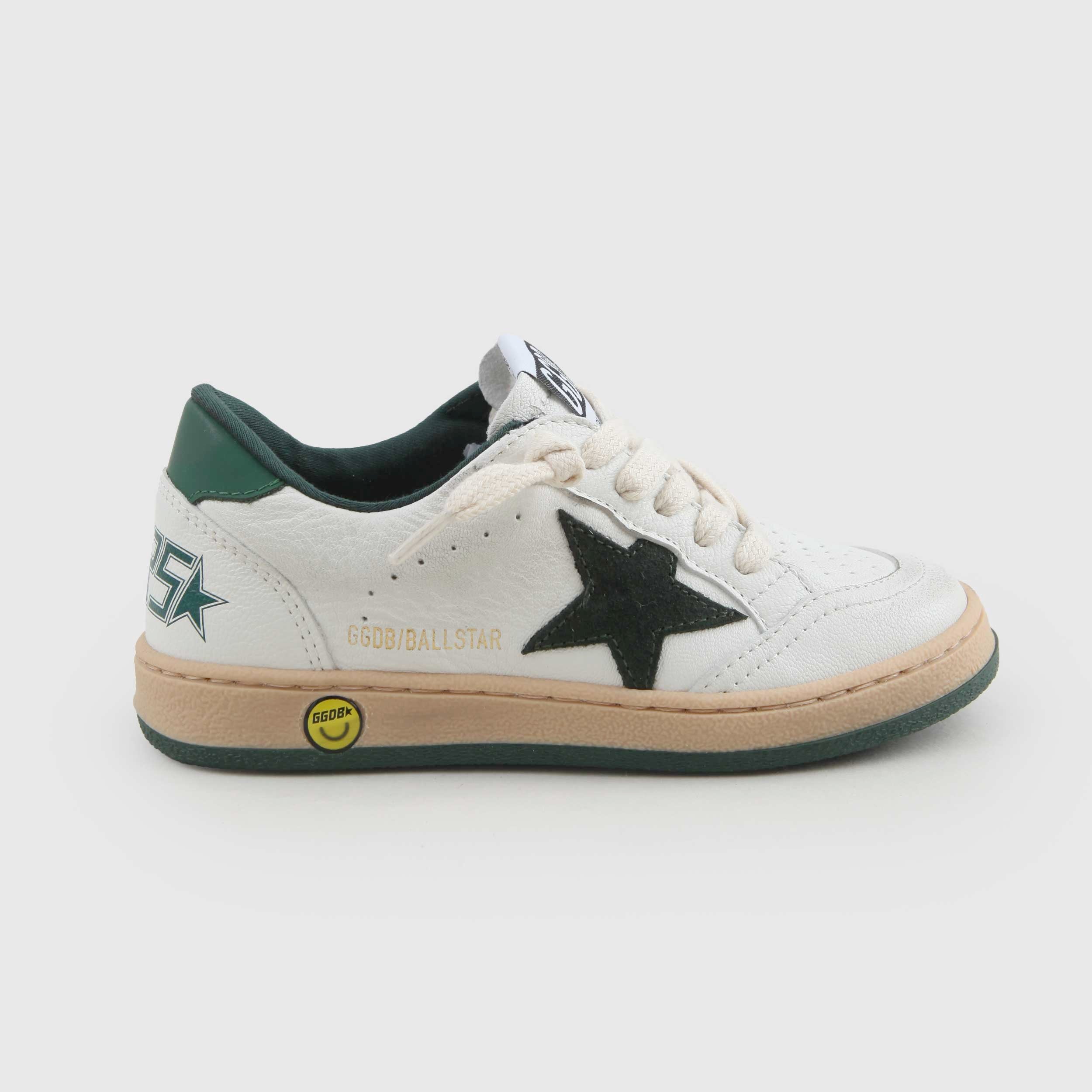 SNEAKER BALL STAR UNISEX BIANCA E VERDE JUNIOR