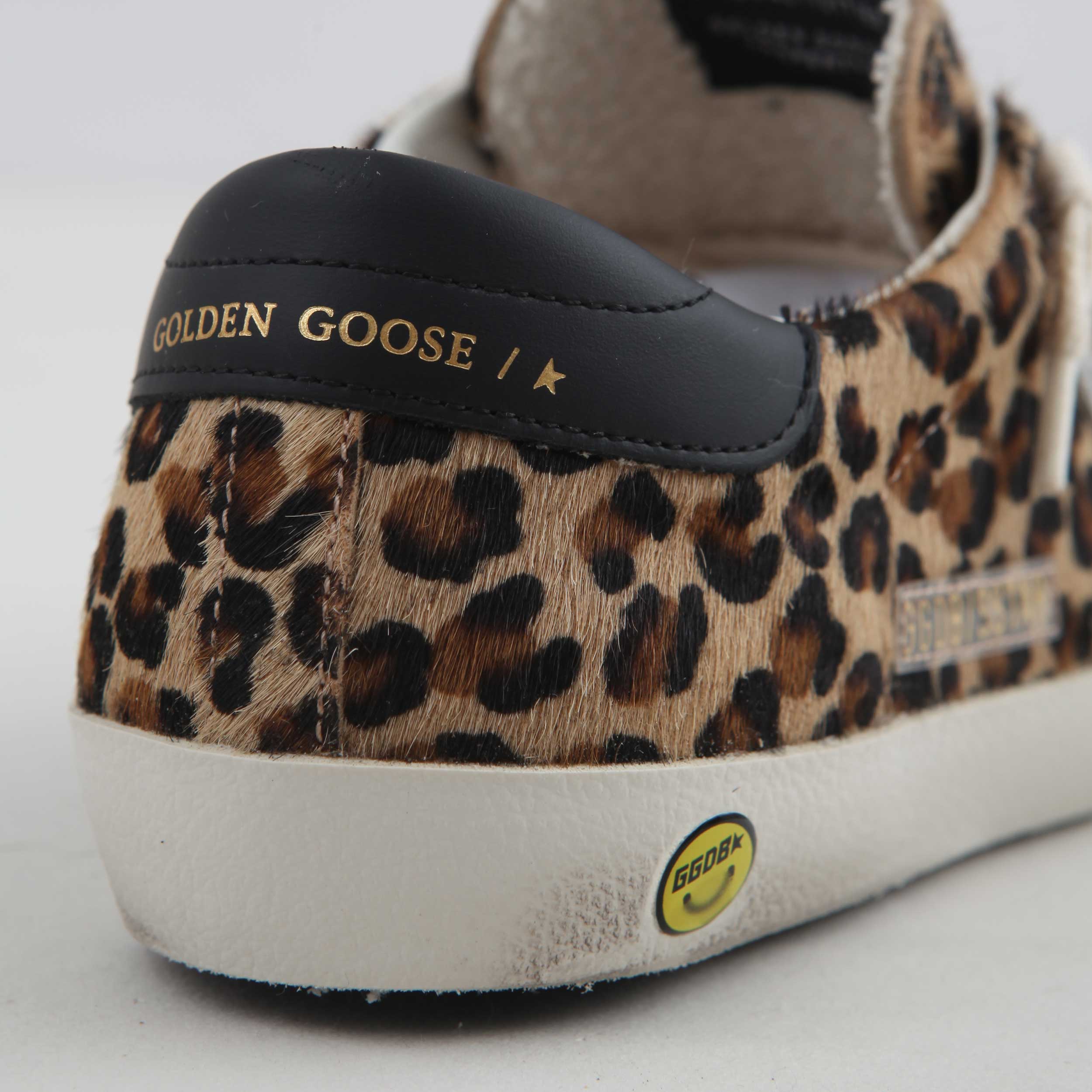 Sneakers Super Star Leopardate Firmate Golden Goose