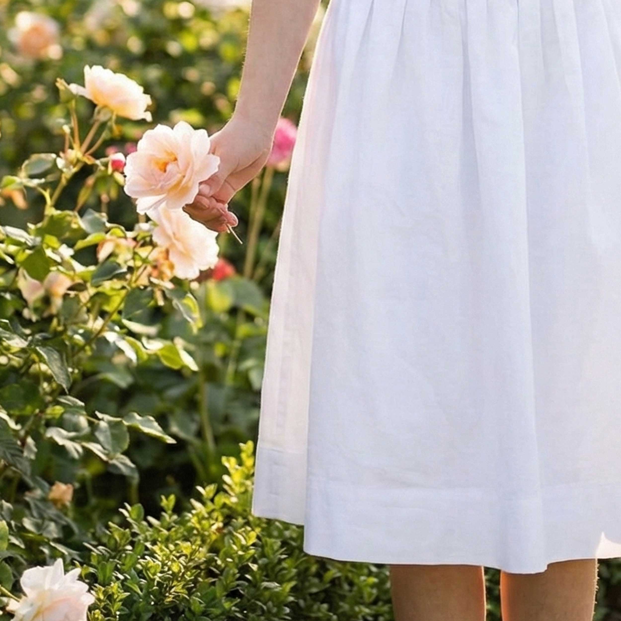 Long White Skirt by Jesurum