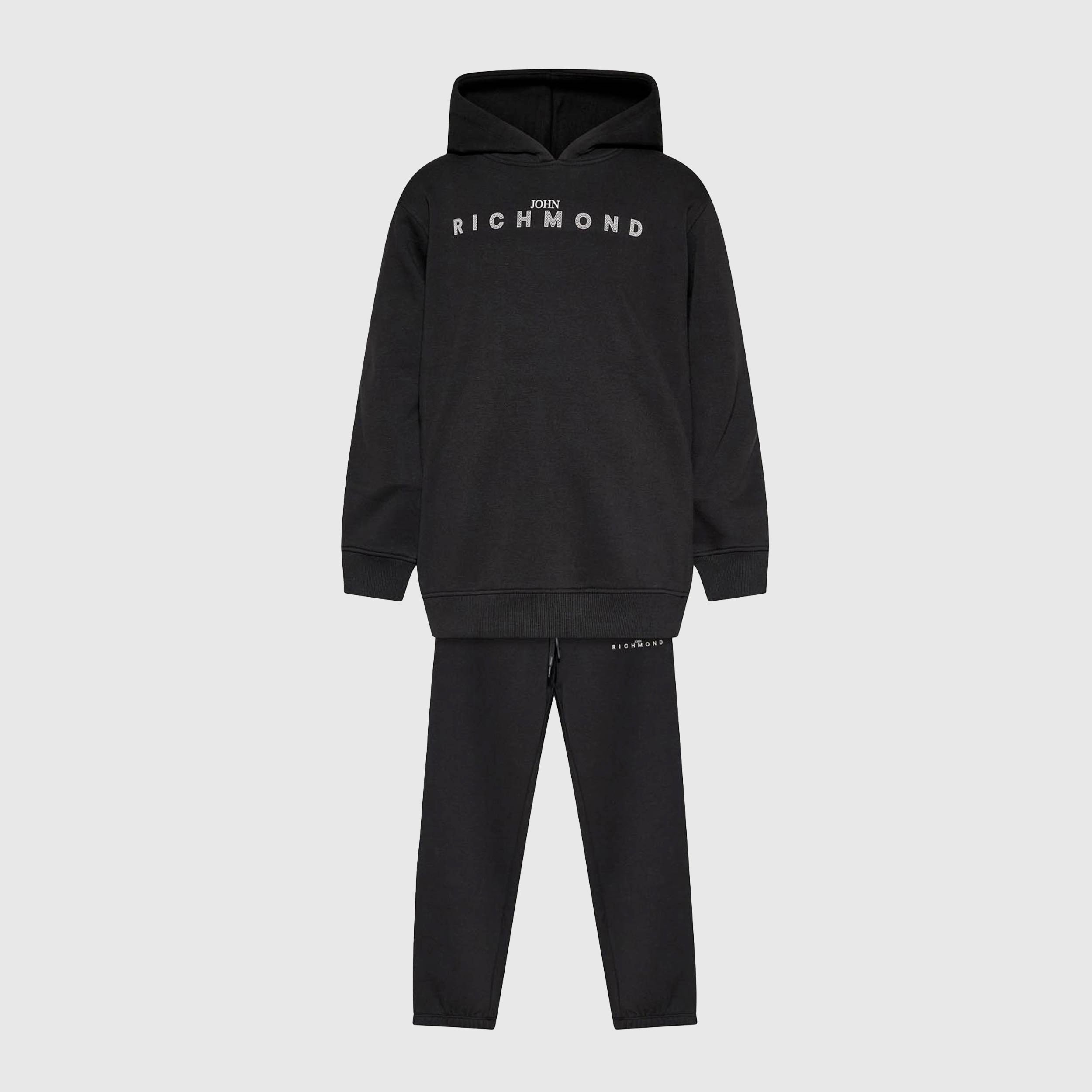 Completo Tuta Nero con Felpa e Pantalone Firmato JOHN RICHMOND