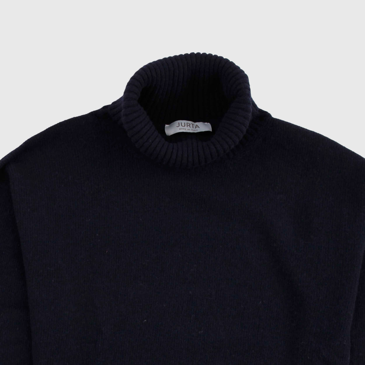 Navy Blue Turtleneck with Ribbed Processing for Jurta Boys