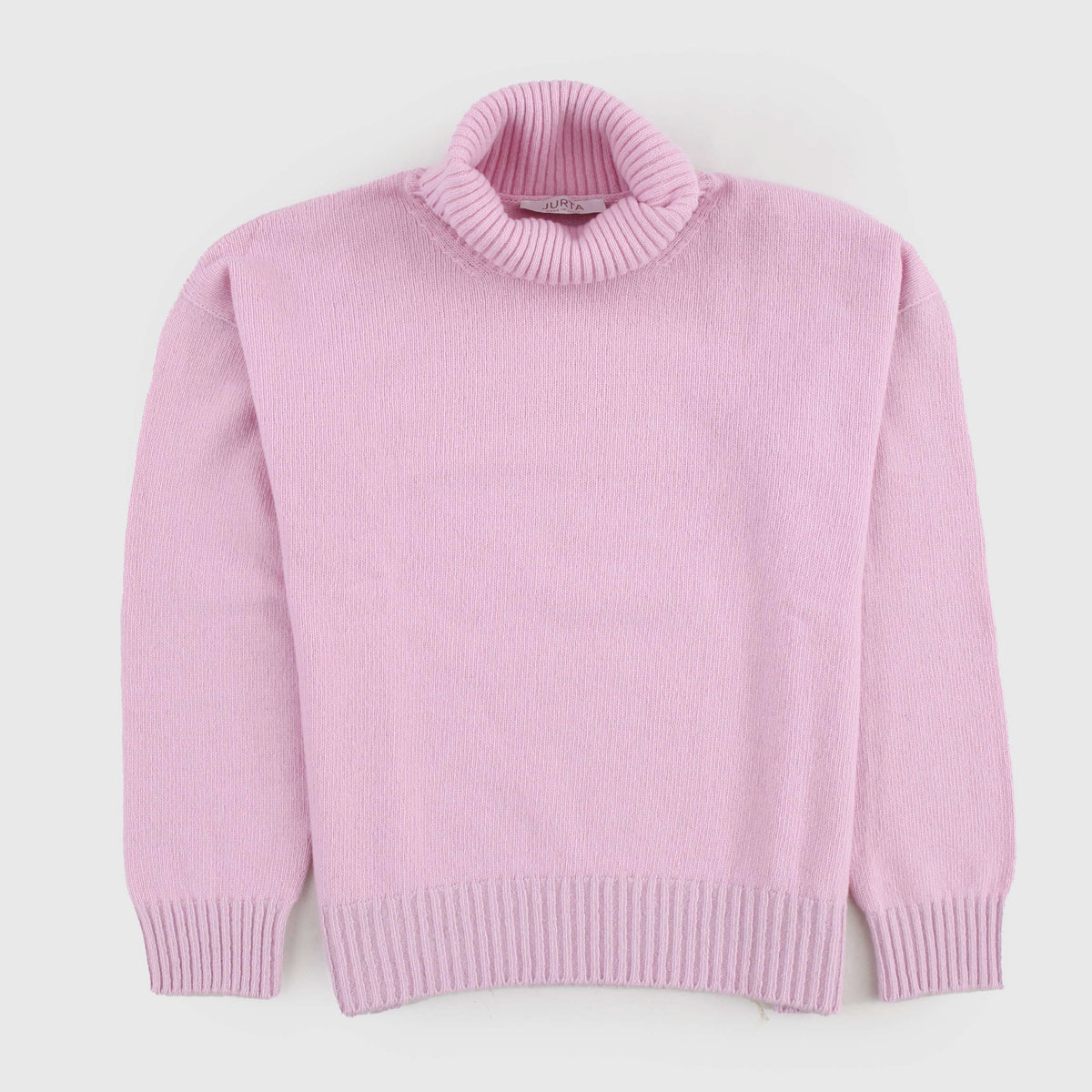 Pink Turtleneck with Ribbed Processing for Jurta Boys