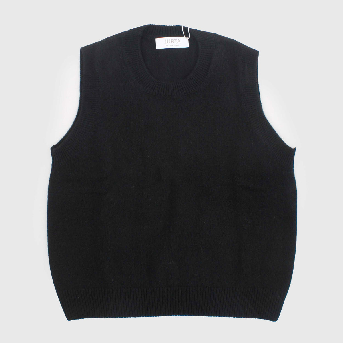 Black Wool and Cashmere Vest for Girl by JURTA