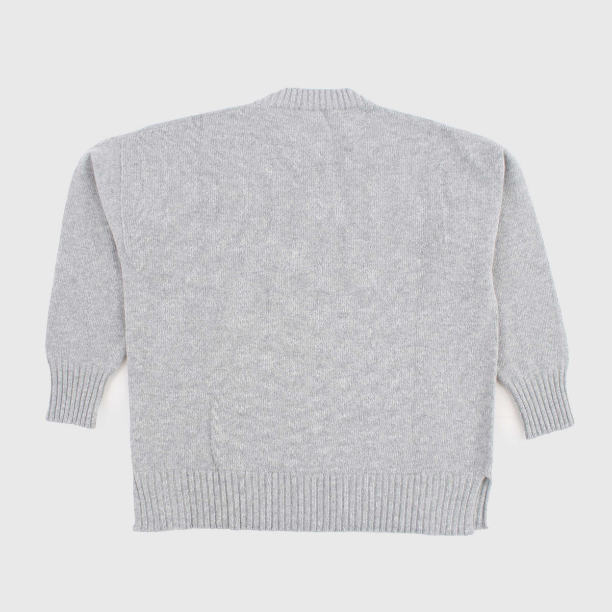 Grey Merino Wool Pullover for Girl by JURTA