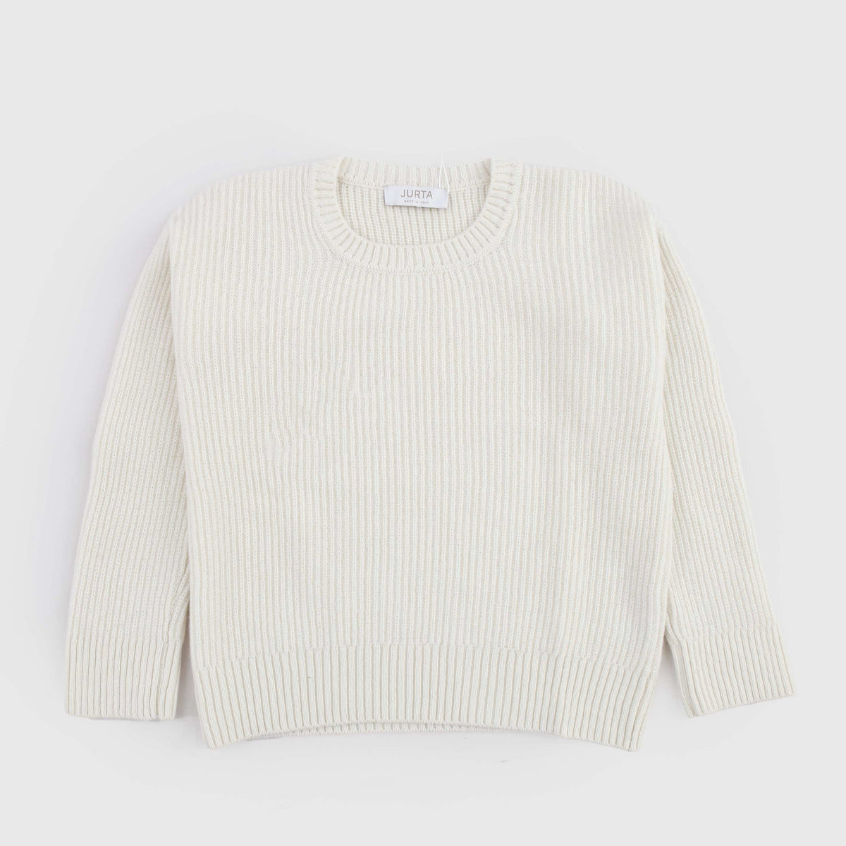 Jurta White Knitted Pullover for Boys