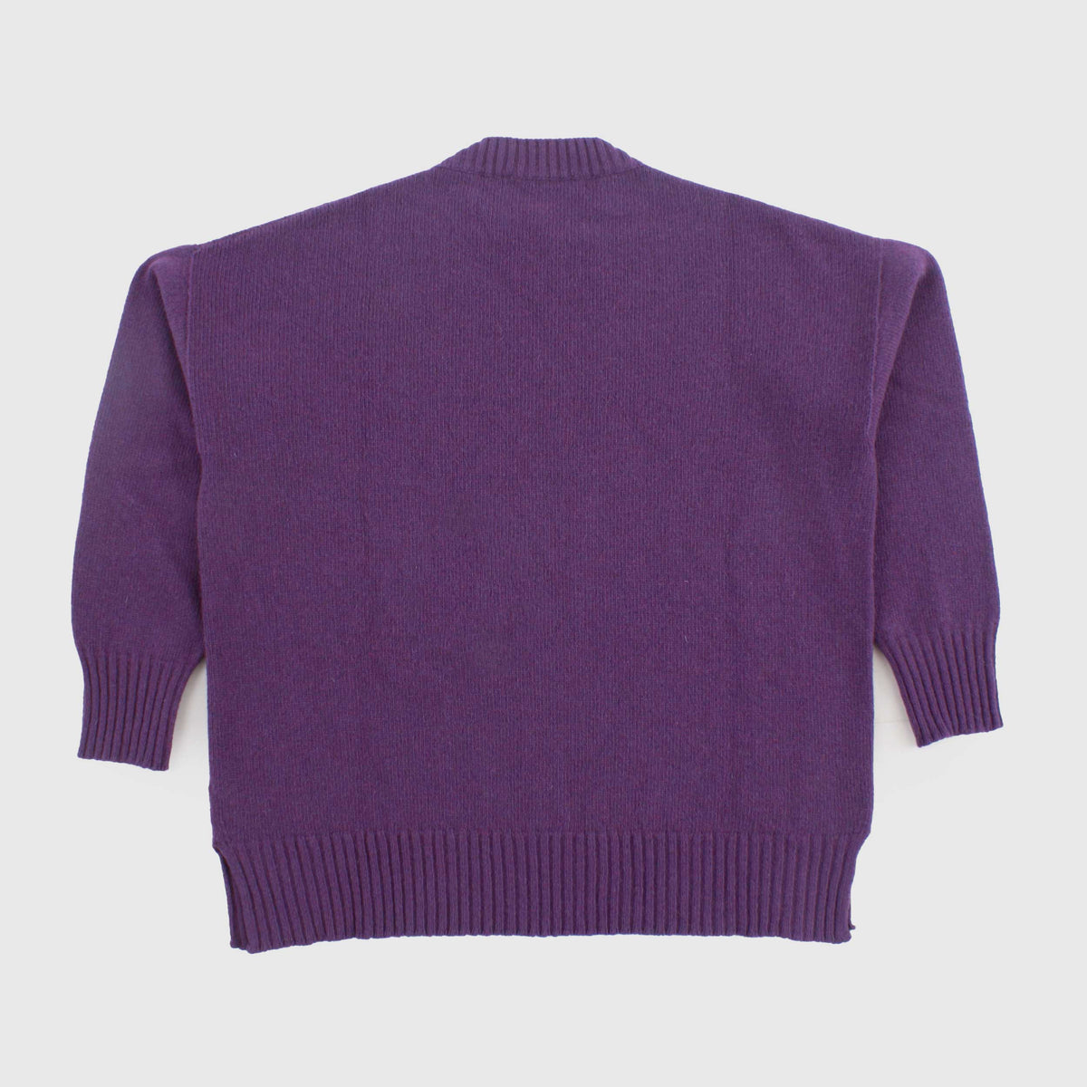 Purple Merino Wool Pullover for Girl by JURTA
