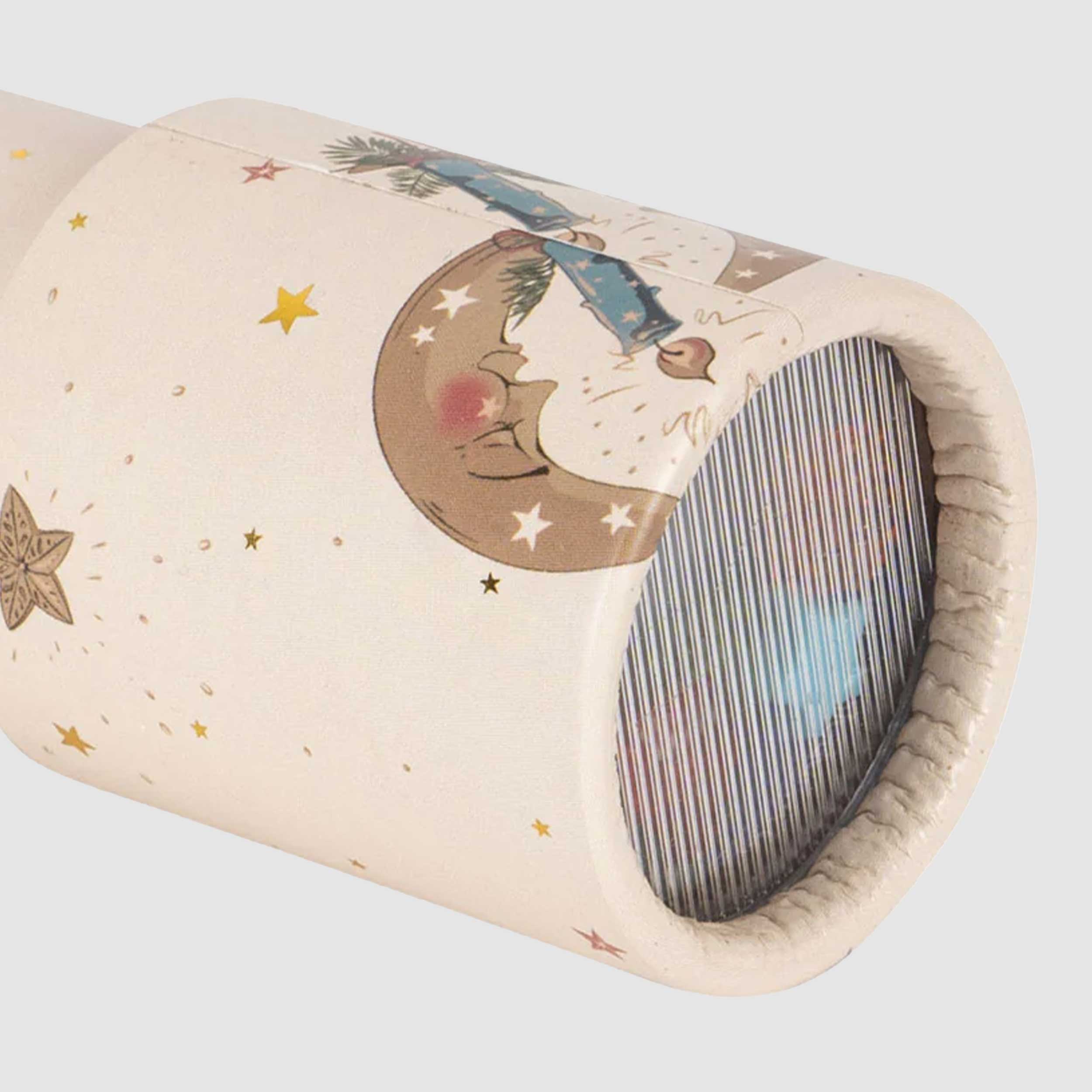 Caleidoscopio Beige Con Stampa Luna Firmato KONGES SLOJD