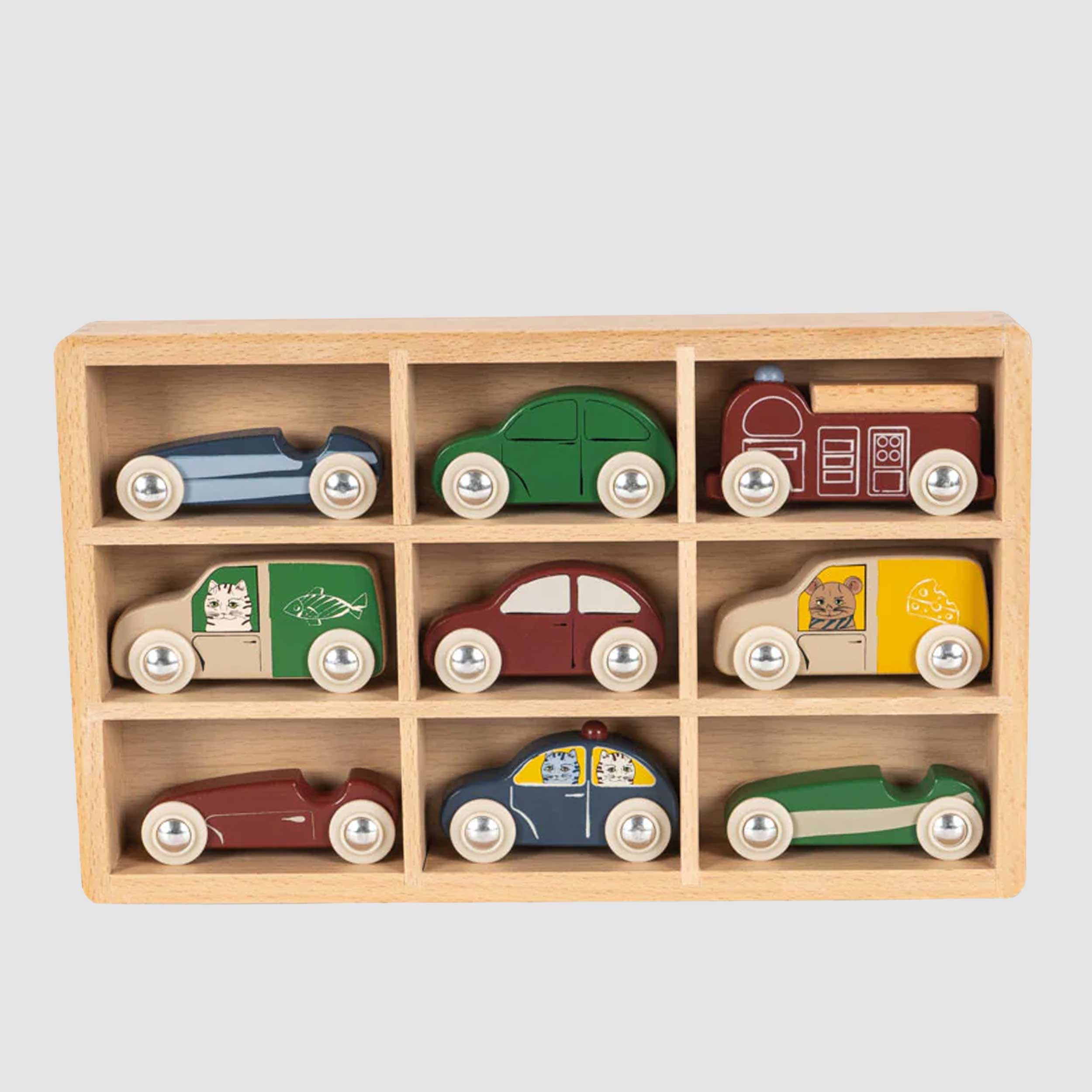 Mini Auto Multicolore In Faggio Firmate KONGES SLOJD