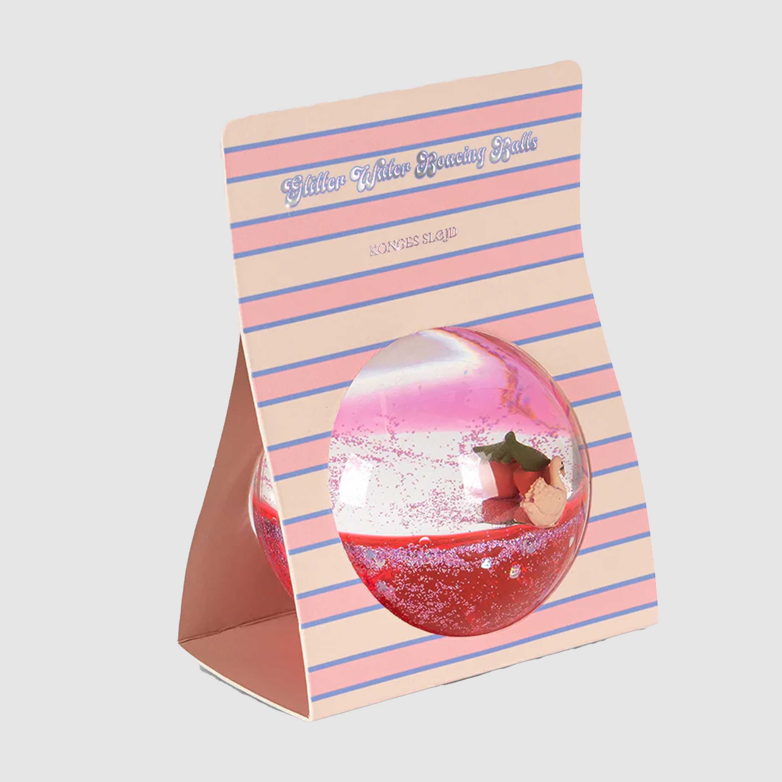 Palla In Plastica Con Acqua E Glitter Firmata KONGES SLOJD