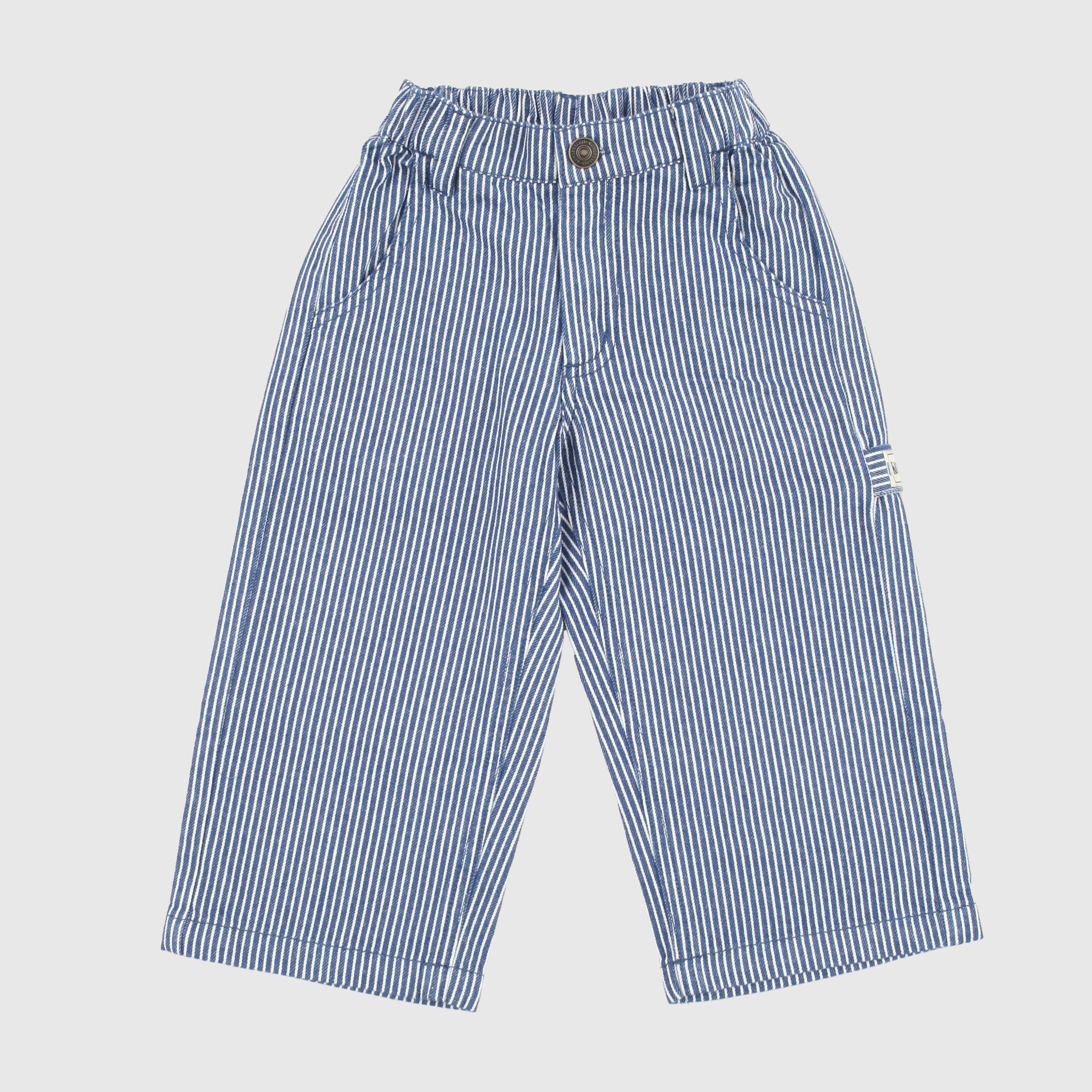 Pantalone Bicolore Bianco e Azzurro Firmato KONGES SLOJD