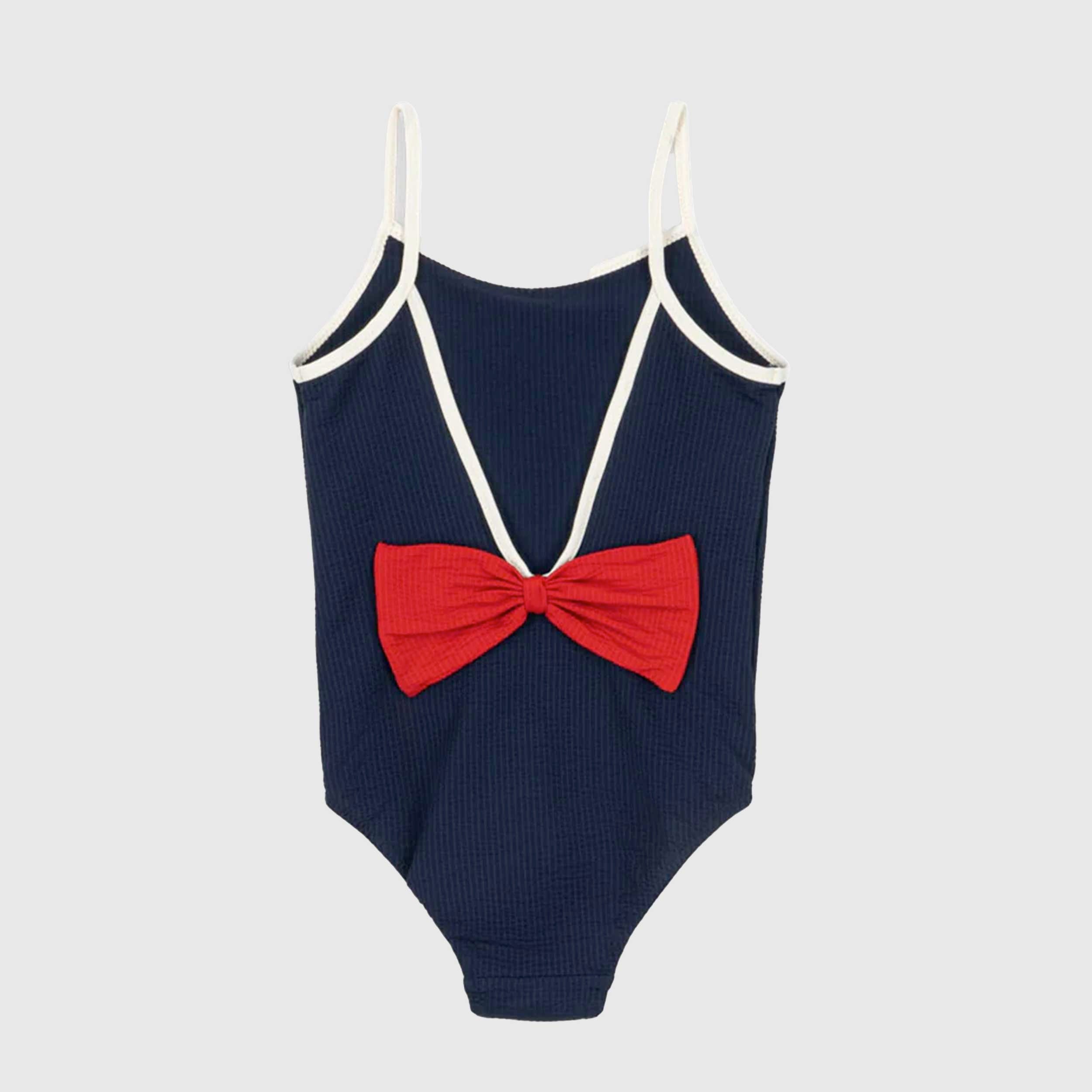 KONGES SLOJD One-Piece Swimsuit with Straps in Blue