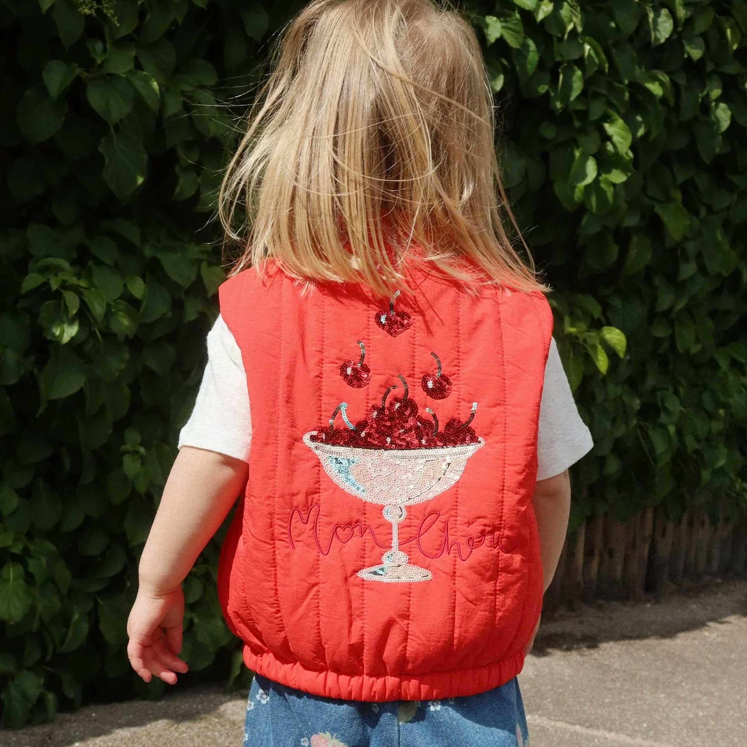 Smanicato Rosso con Paillettes Firmato KONGES SLOJD