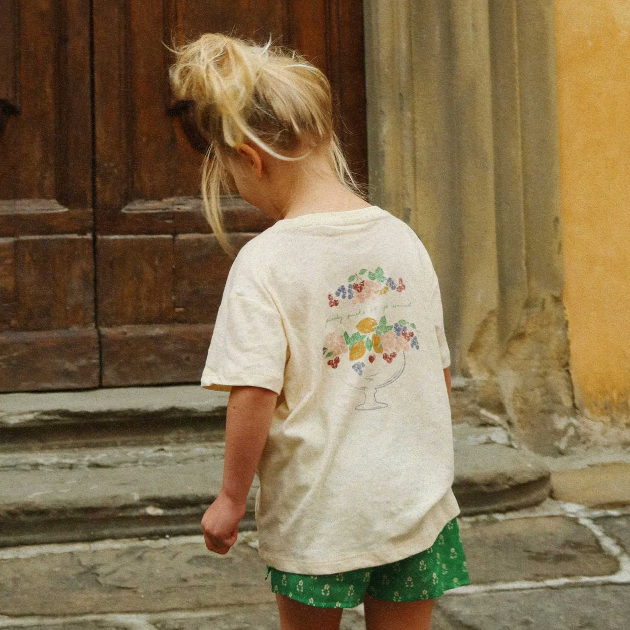 Sand-Colored T-Shirt with KONGES SLOJD Signature Print