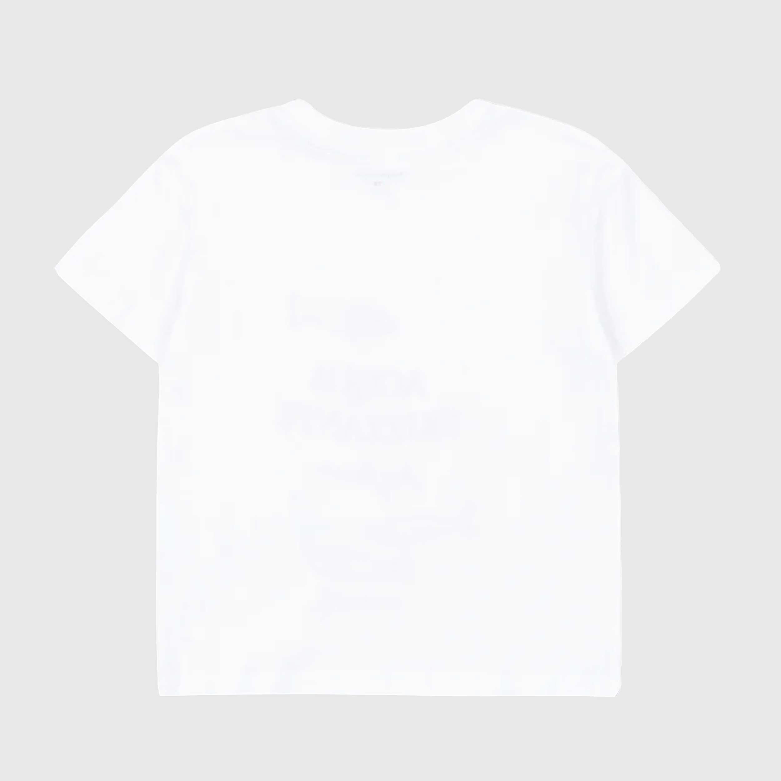 T-shirt Bianca con Bottoni sulle Spalle Firmata KONGES SLOJD