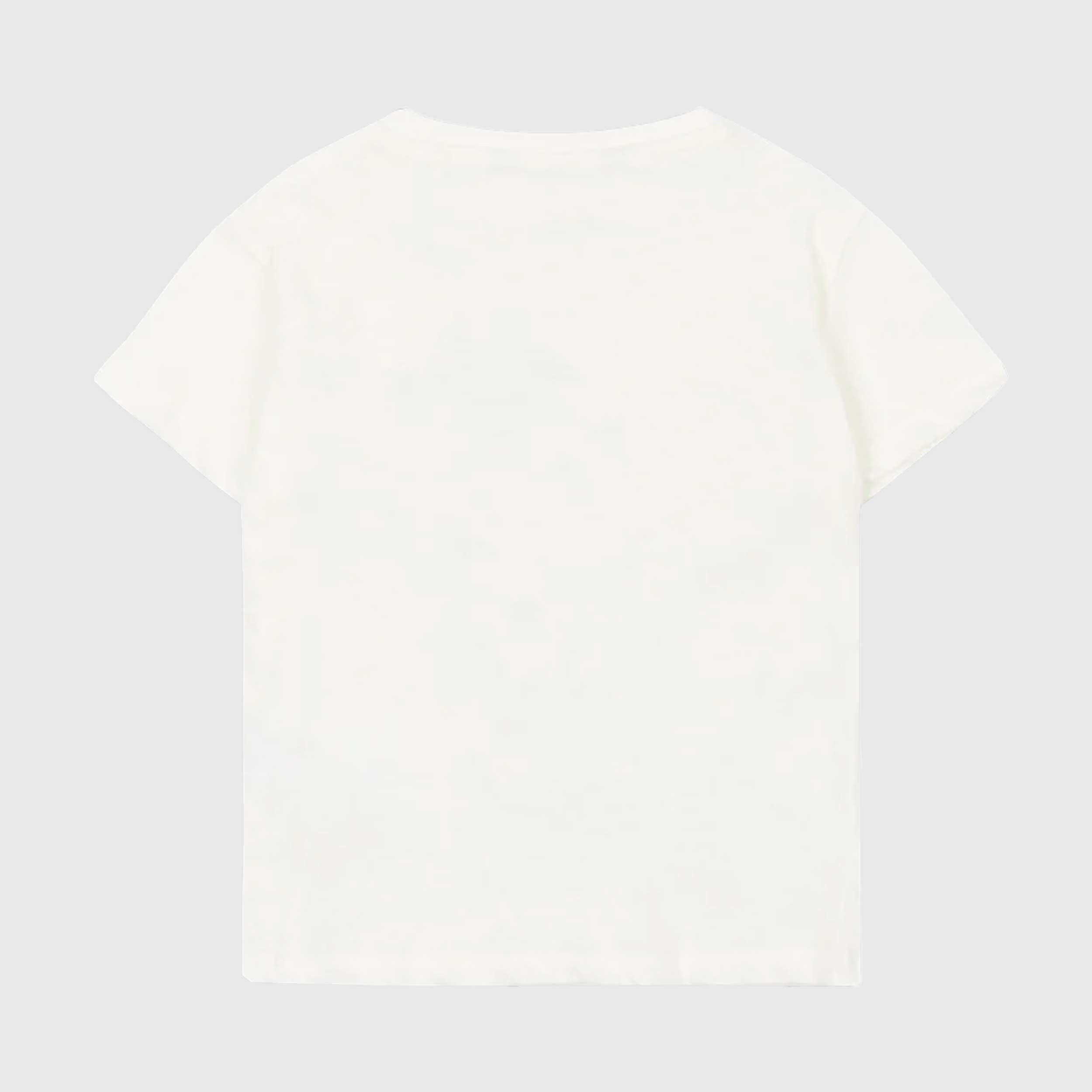 T-shirt Bianco con Stampa Colorata Firmata KONGES SLOJD