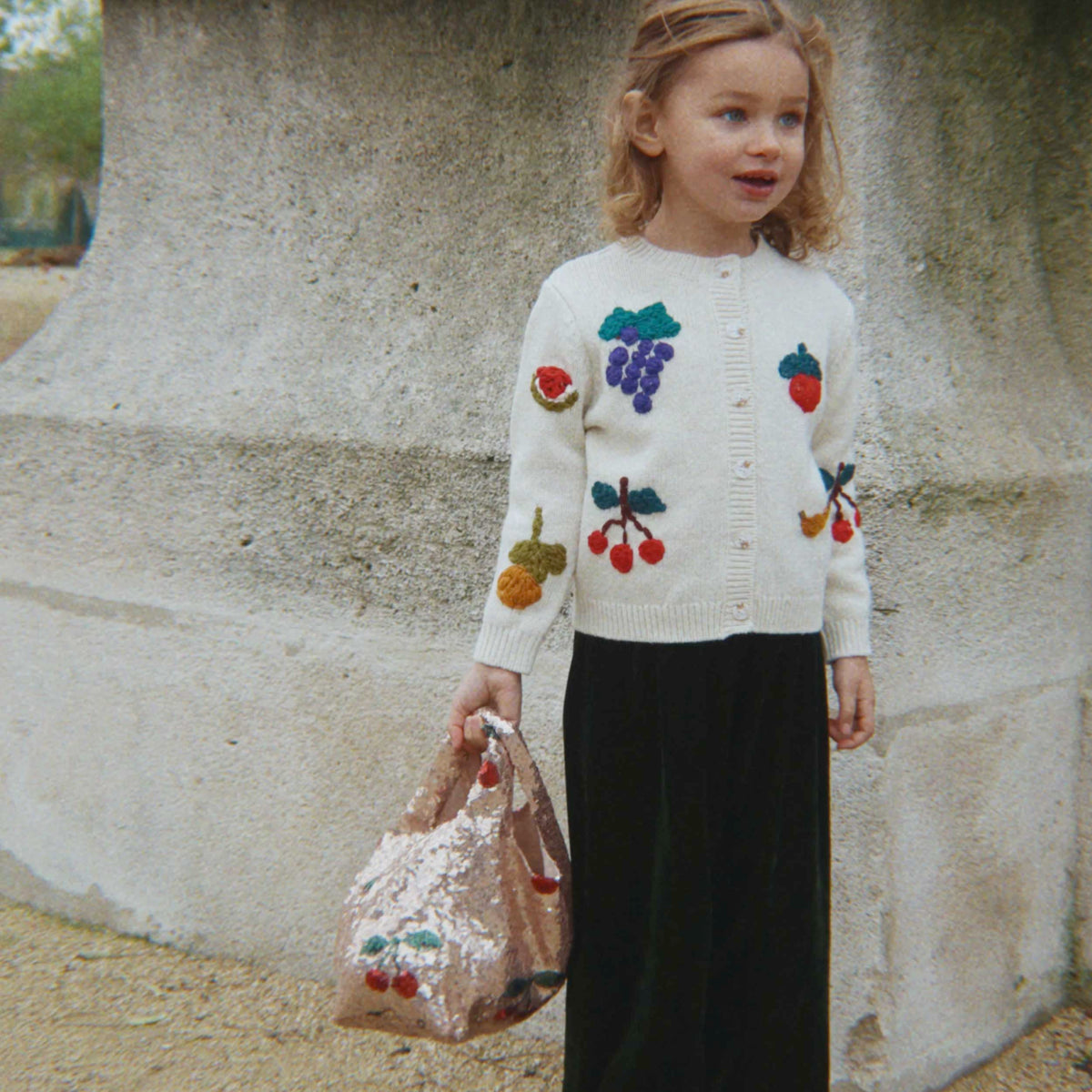 Starla Sequin Tote Gold Bag for Girls KONGES SLOJD