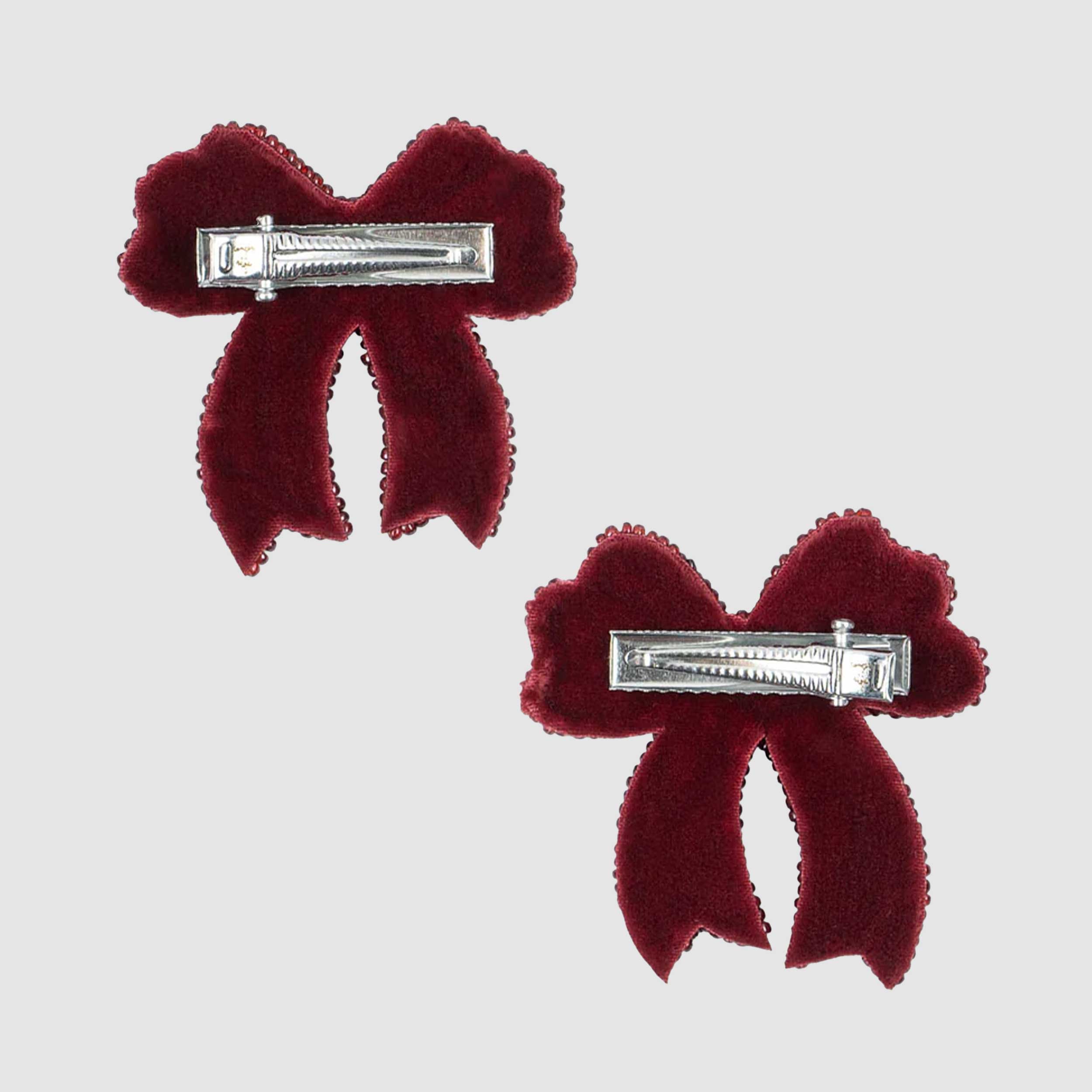 Clip Per Capelli Con Paillettes Rosso Firmata KONGES SLOJD