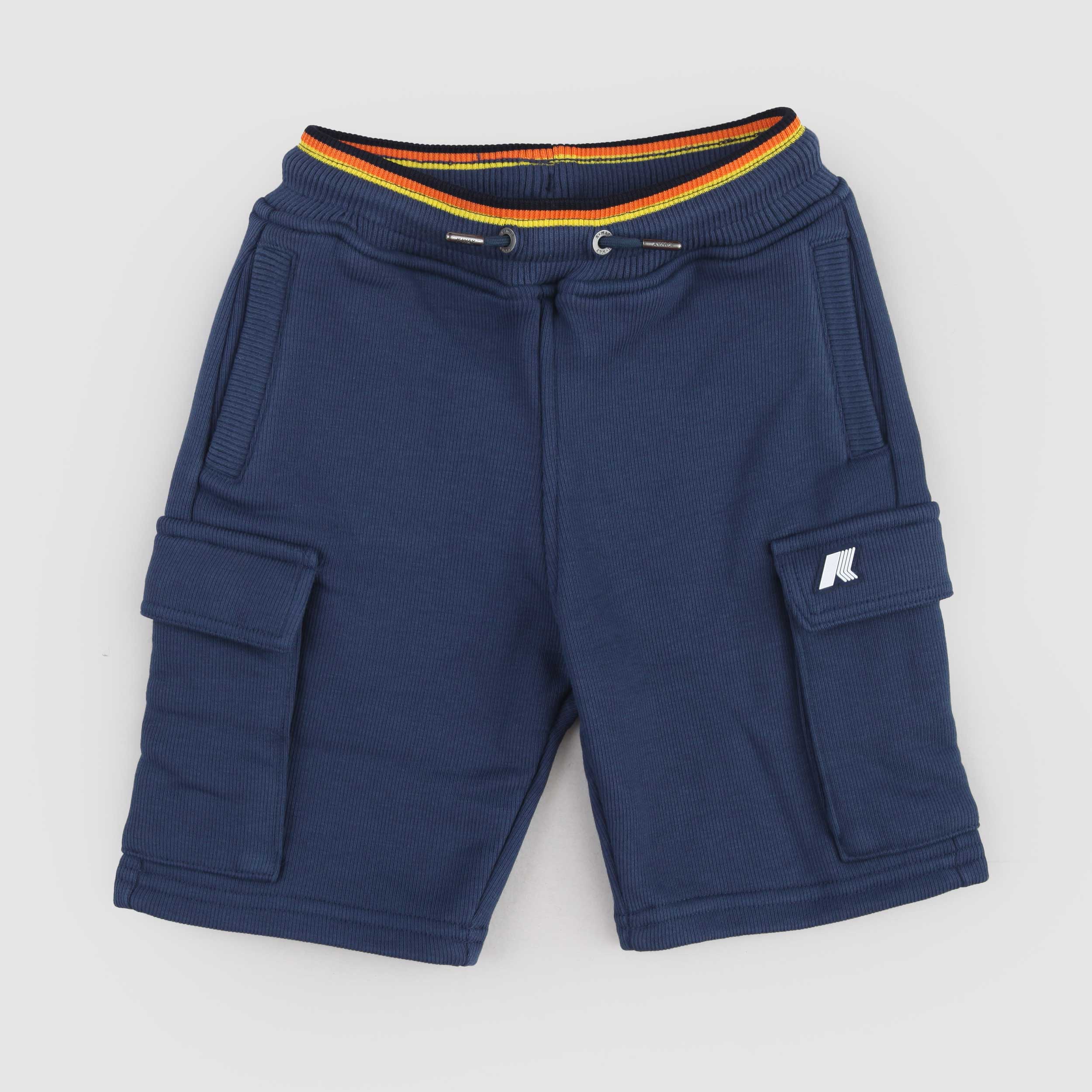 Bermuda Erik Indaco con Targhetta Gommata Firmato K-WAY