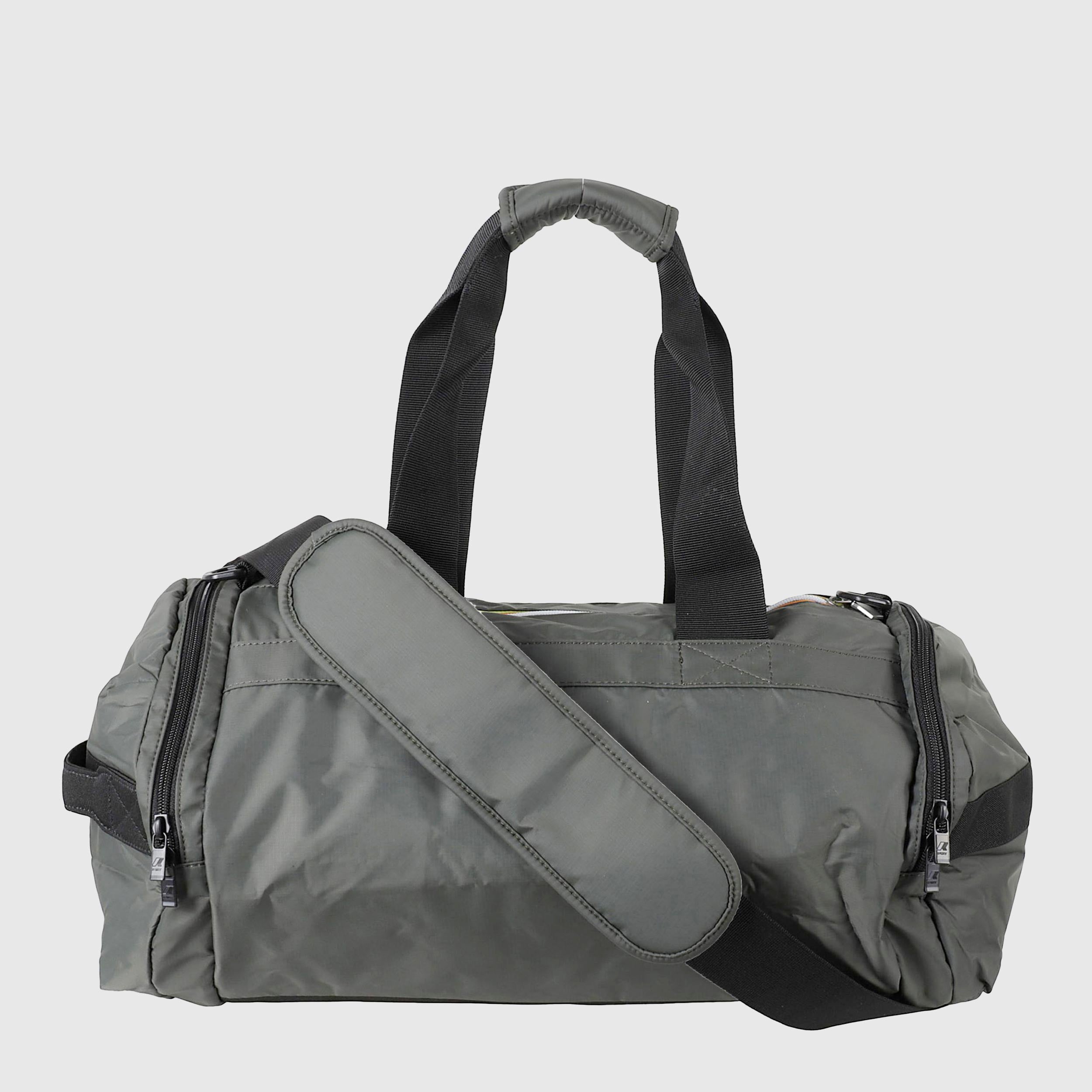 K-WAY Branded Green Nylon Mereville Duffle Bag