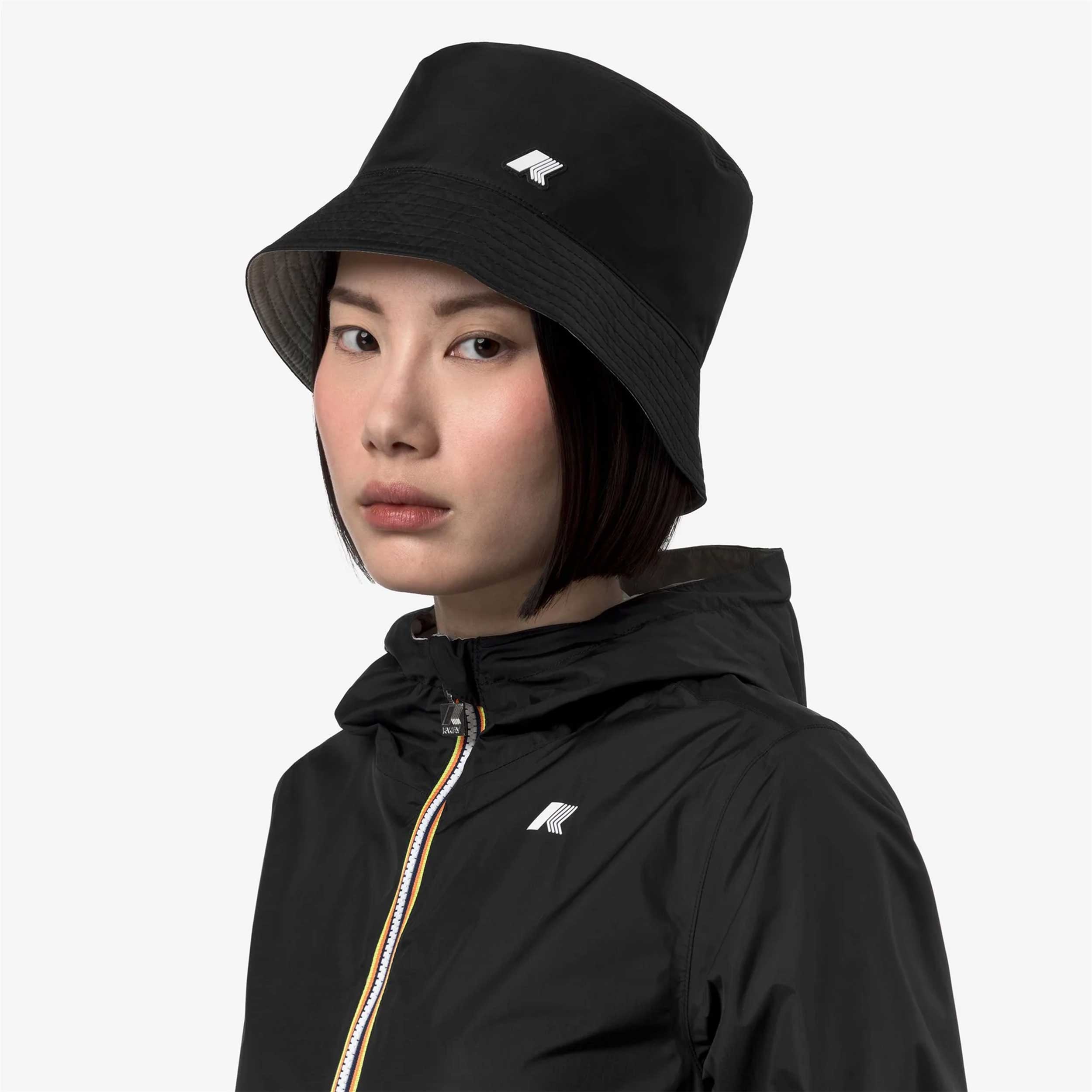 Cappello Nero Shavit Plus Reversibile Firmato K-WAY