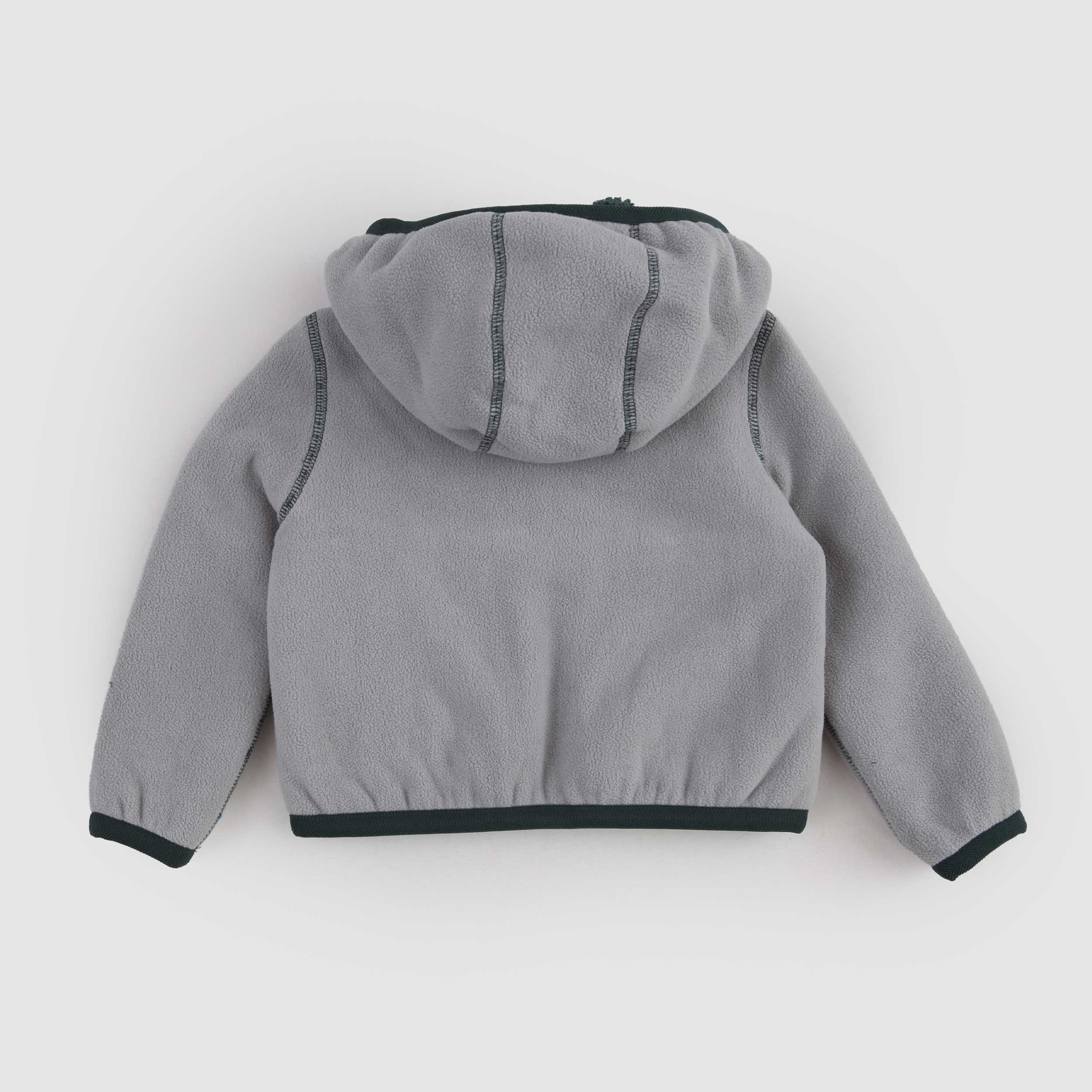 Felpa Verde e Grigia Jack Sherpa Polar Double by K-WAY