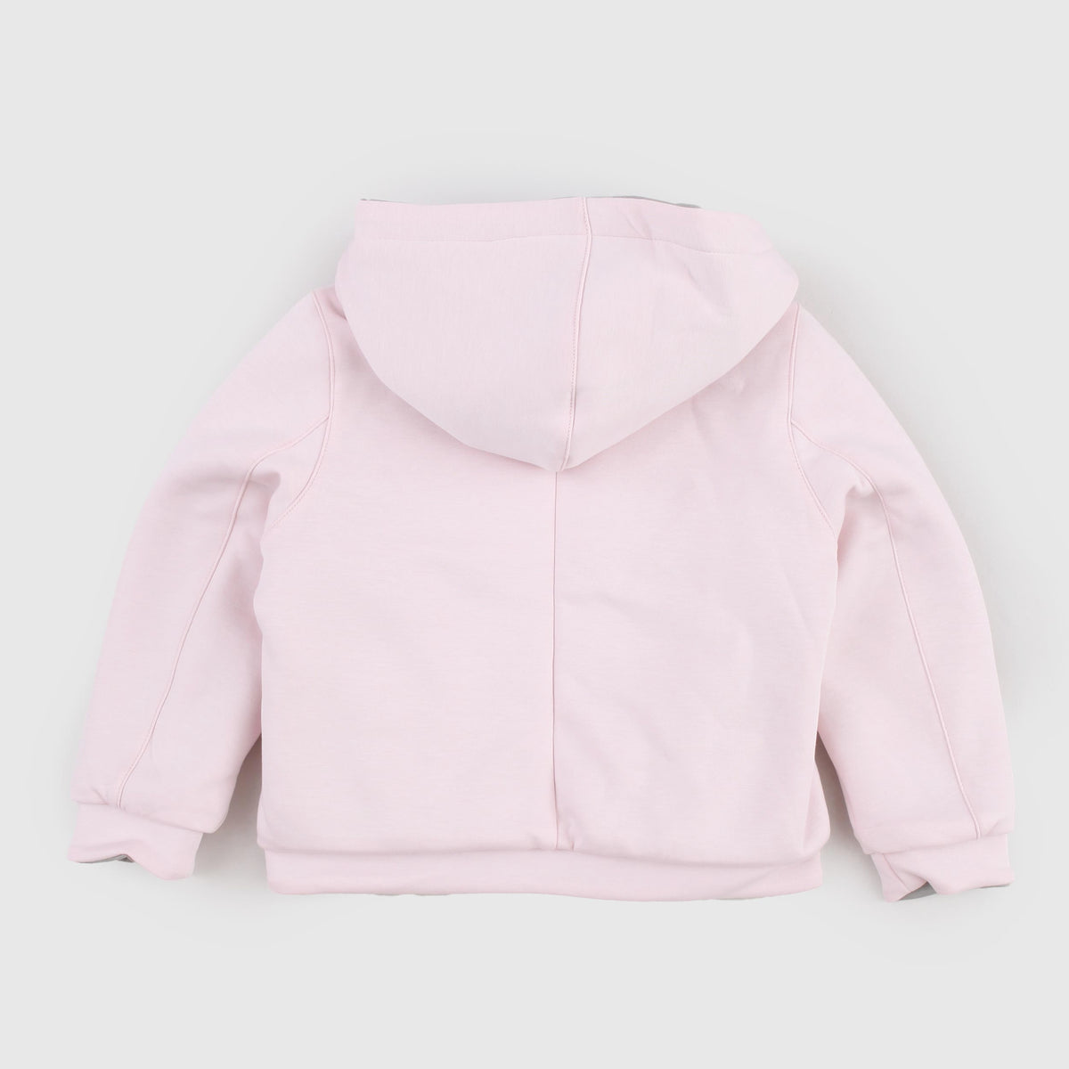 Pink Sweatshirt in Technical Fabric Lined in Fur by K-WAY
