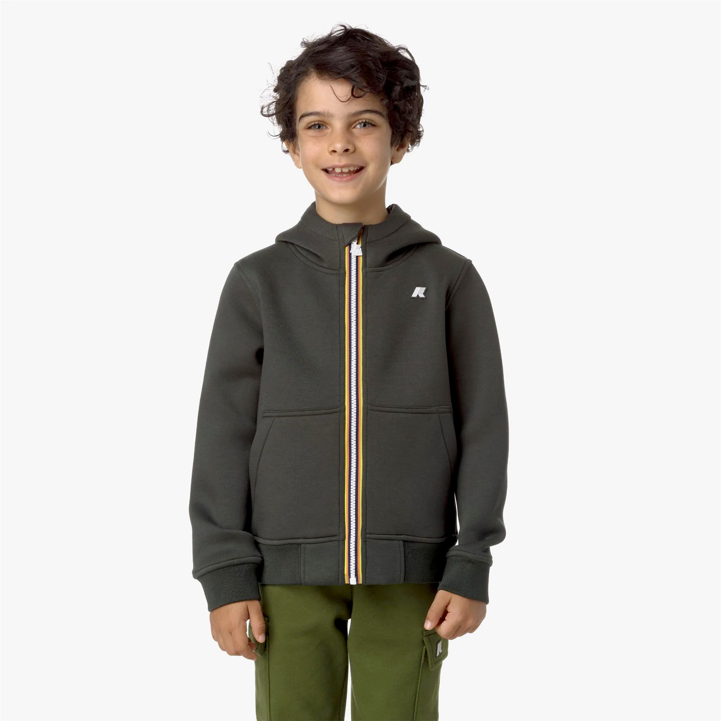 Green Berenger Spancer Sweatshirt for Boys by K-WAY