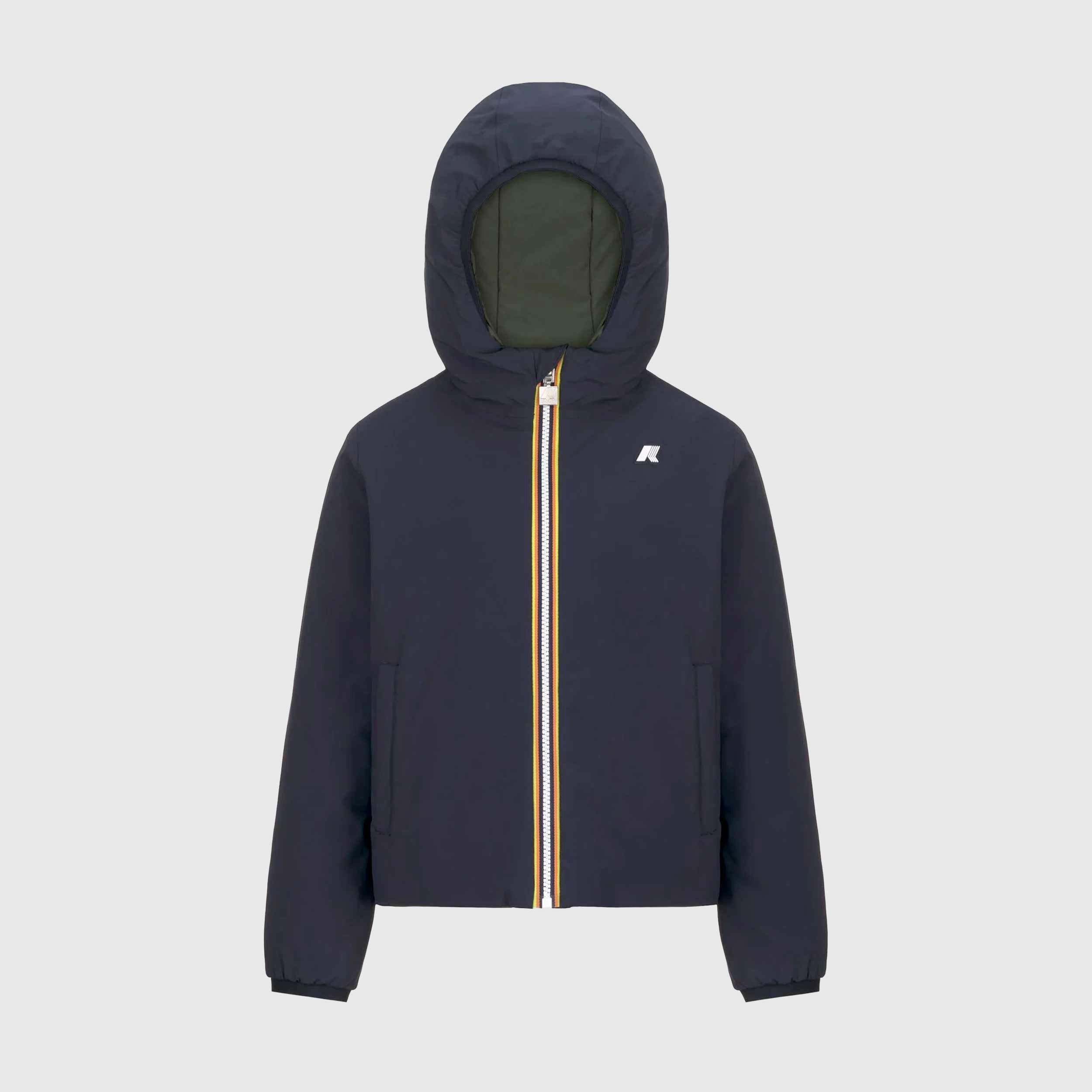 Giacca Blu e Verde P. Jack St Warm Double by K-WAY