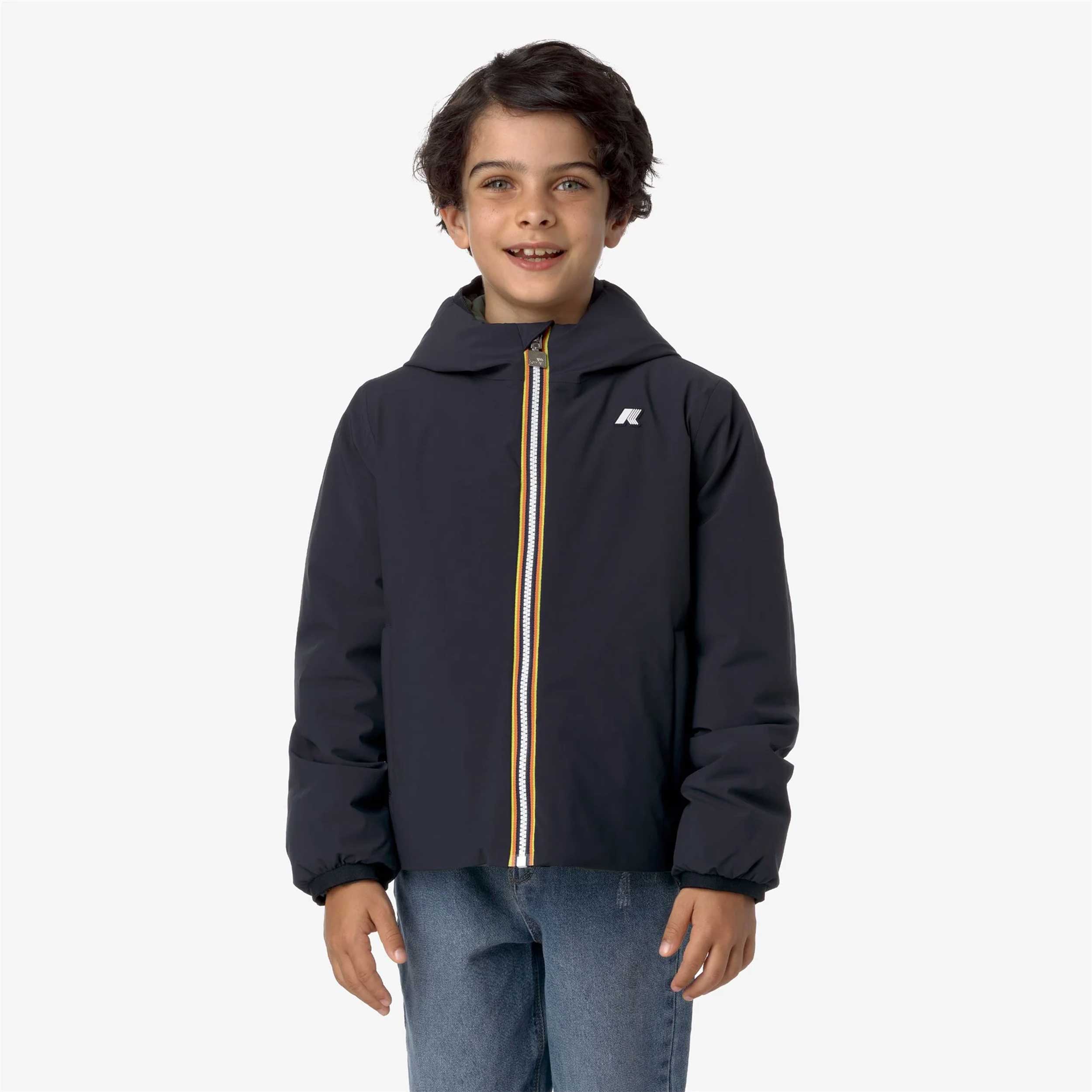 Giacca Blu e Verde P. Jack St Warm Double by K-WAY
