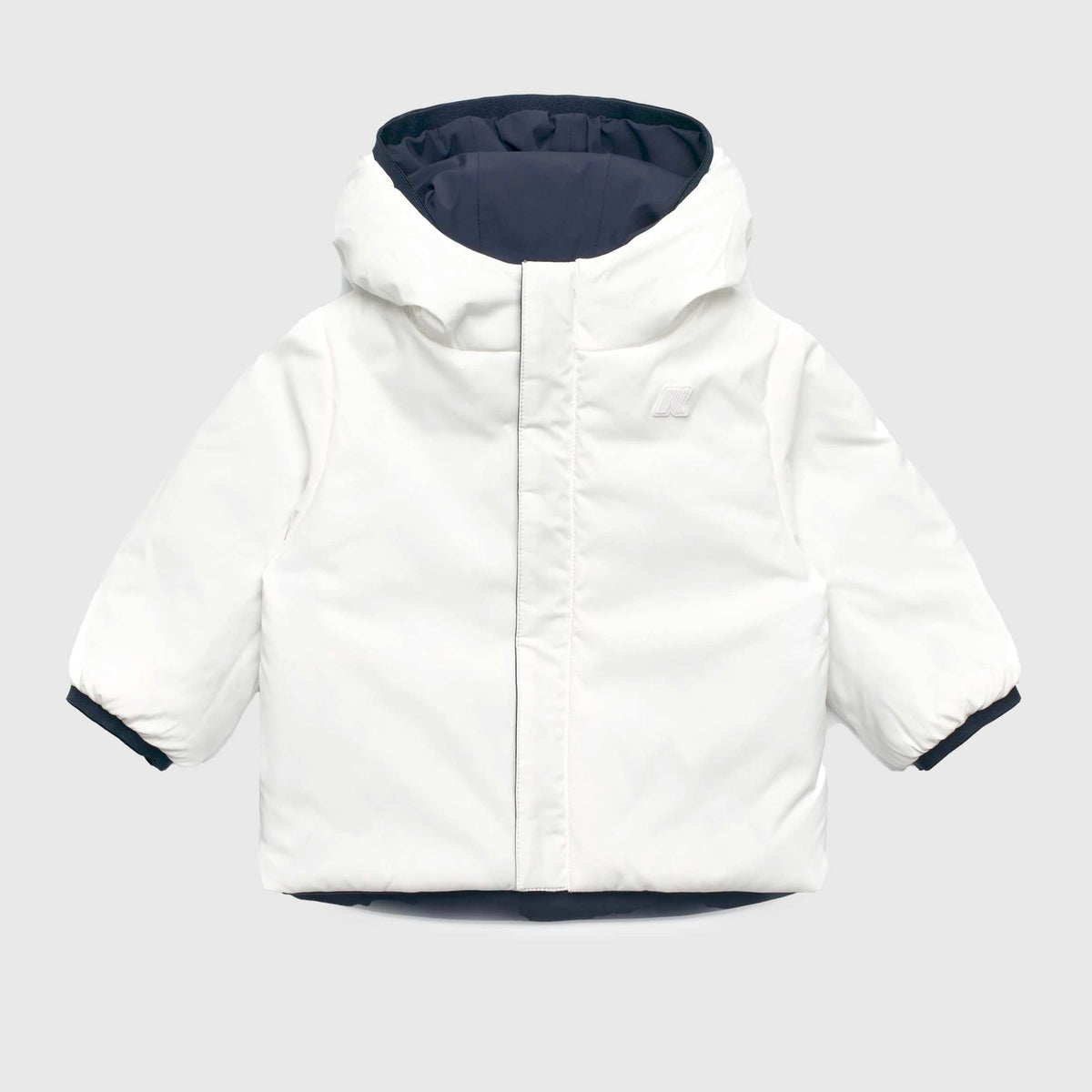 Reversible Blue and White Baby Down Jacket by K-WAY