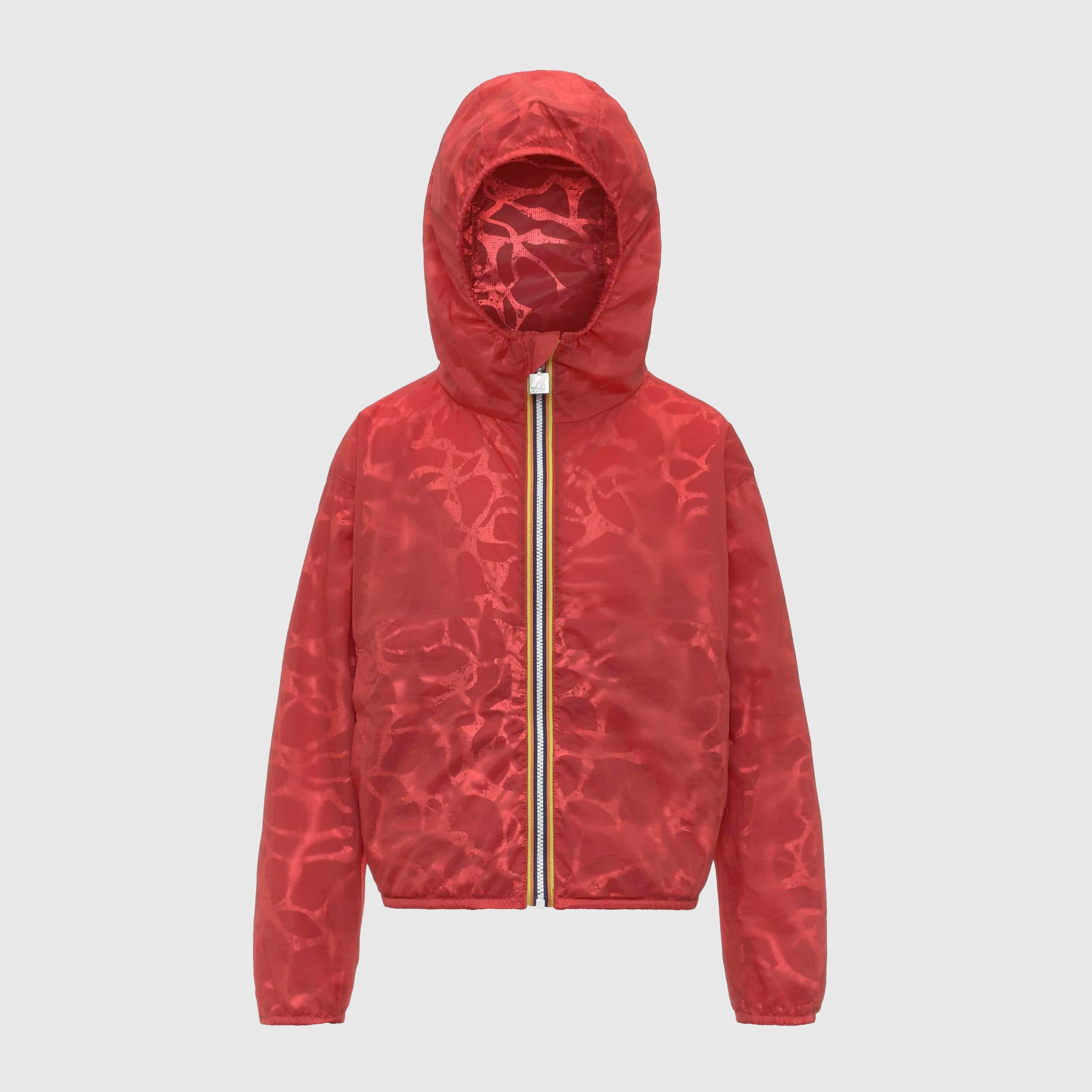 Red Reversible Jacket with Iconic K-WAY Details
