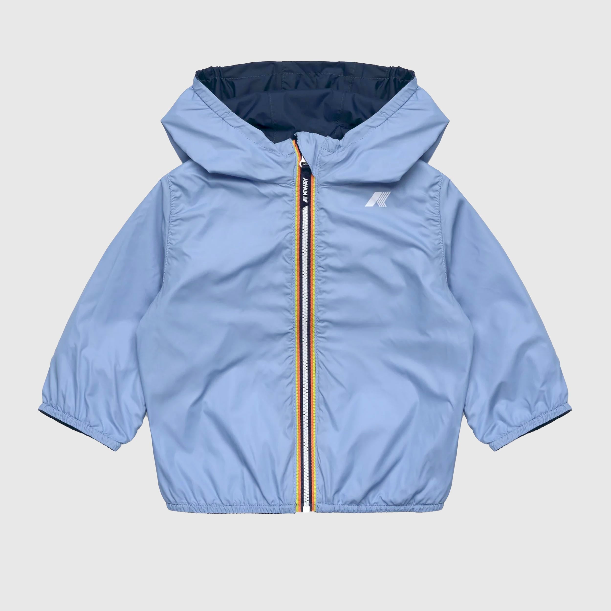 K-WAY Blue and Light Blue Reversible E Jake St Thermo Jacket