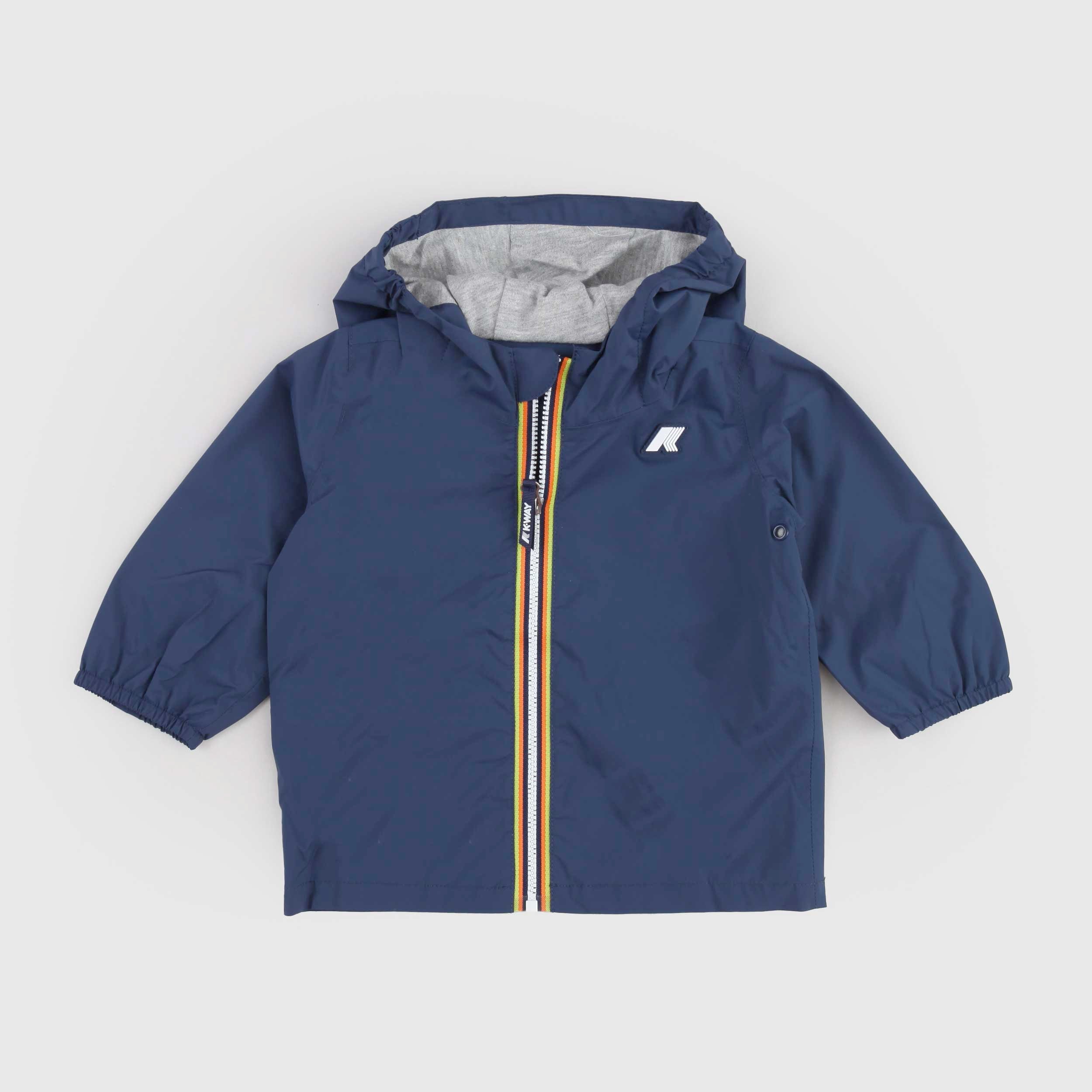Giubbino Blu Jacques Impermeabile Firmato K-WAY