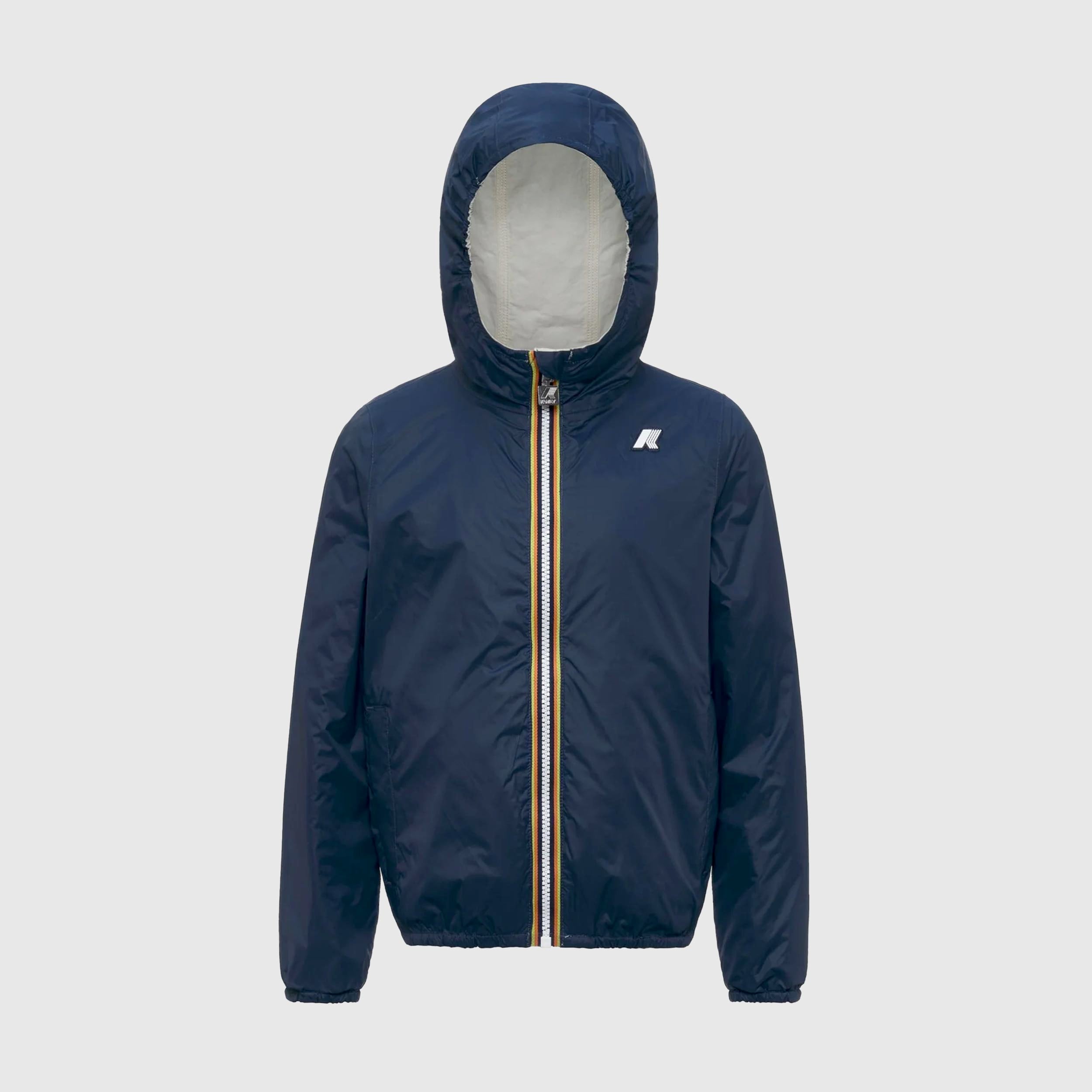 Giubbino Jake Plus 2 Beige e Blu Reversibile Firmato K-WAY