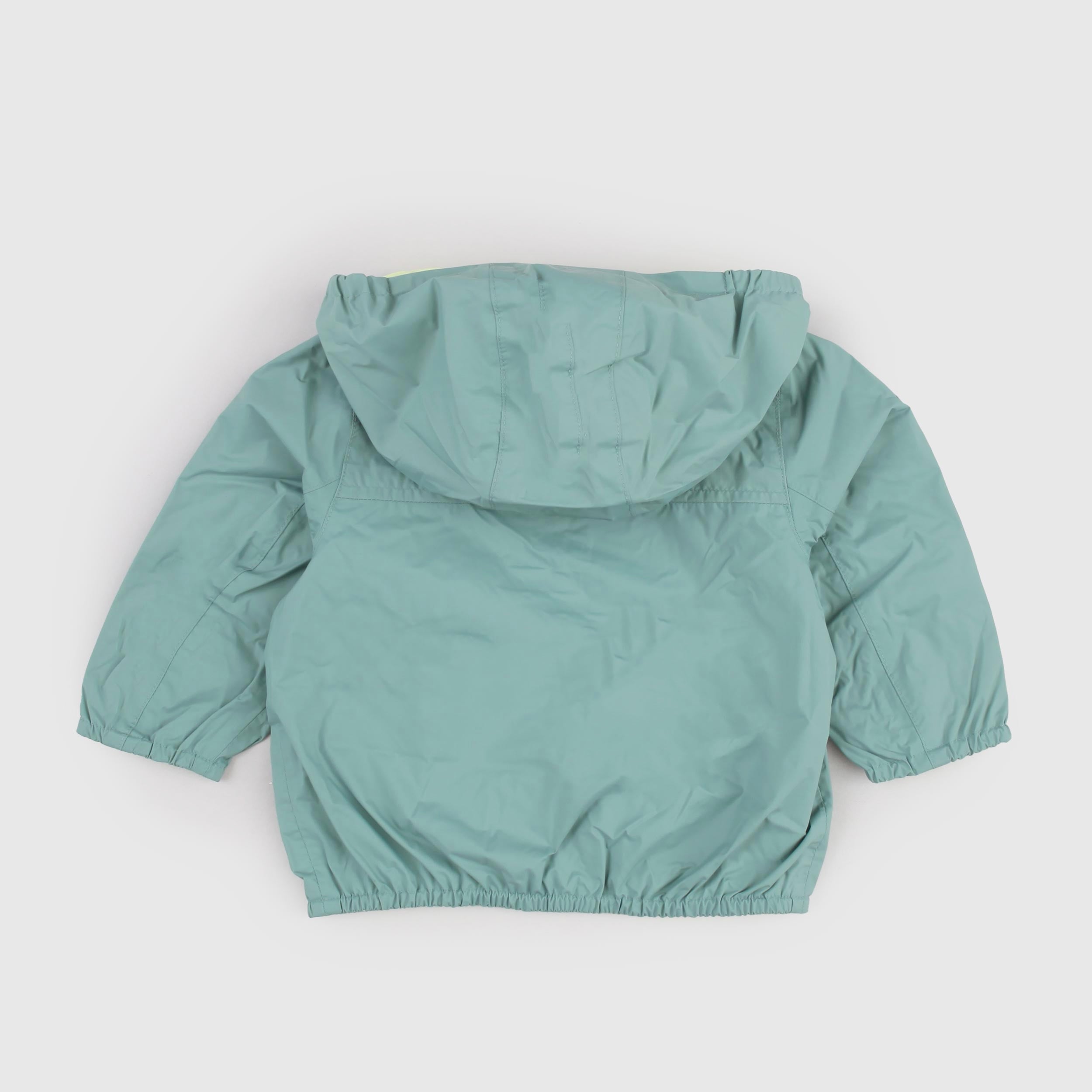 Giubbino E Plus 2 Reversibile Giallo e Verde Firmato K-WAY