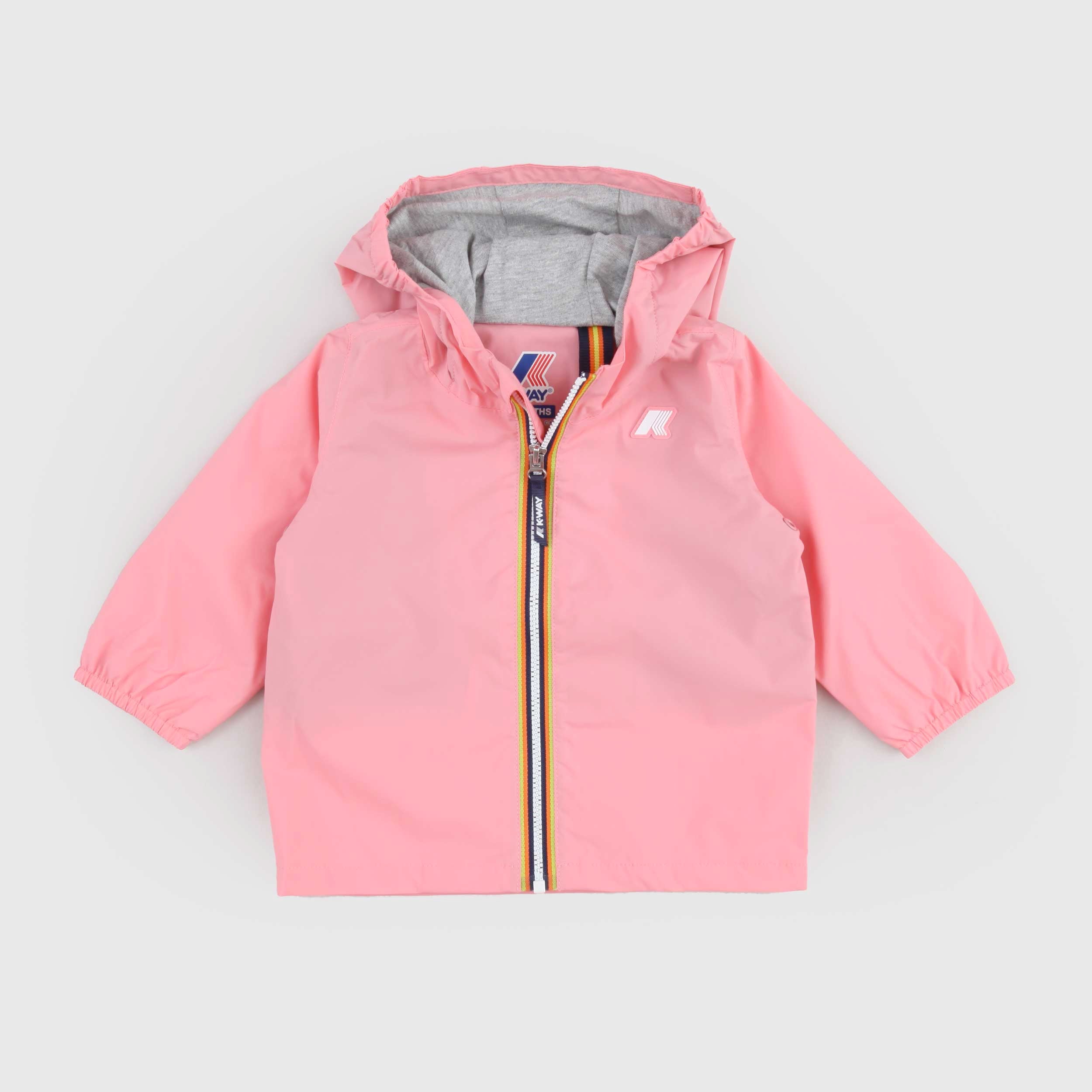 Giubbino Rosa Jacques Impermeabile Firmato K-WAY