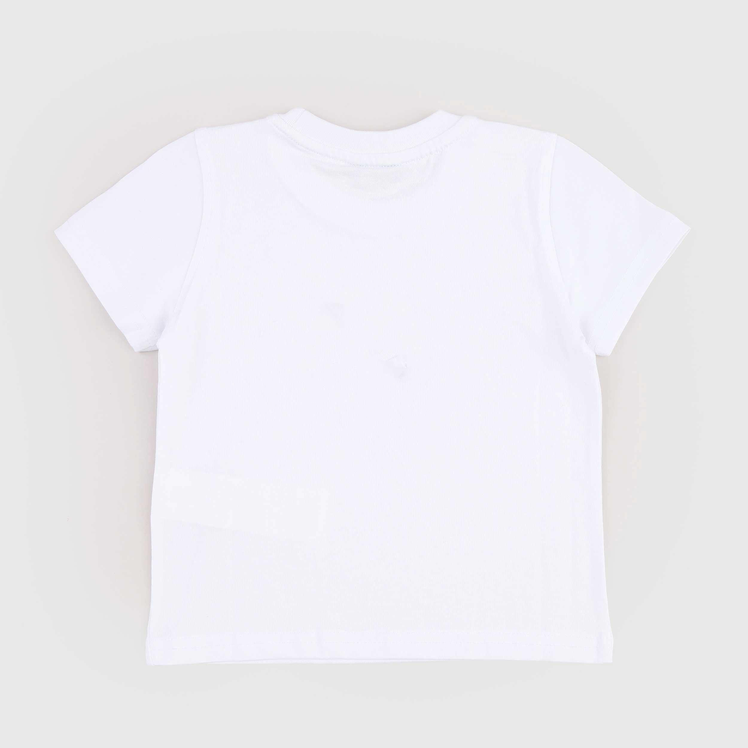 Odom White T-shirt with Rubberized K-WAY Signature Tag