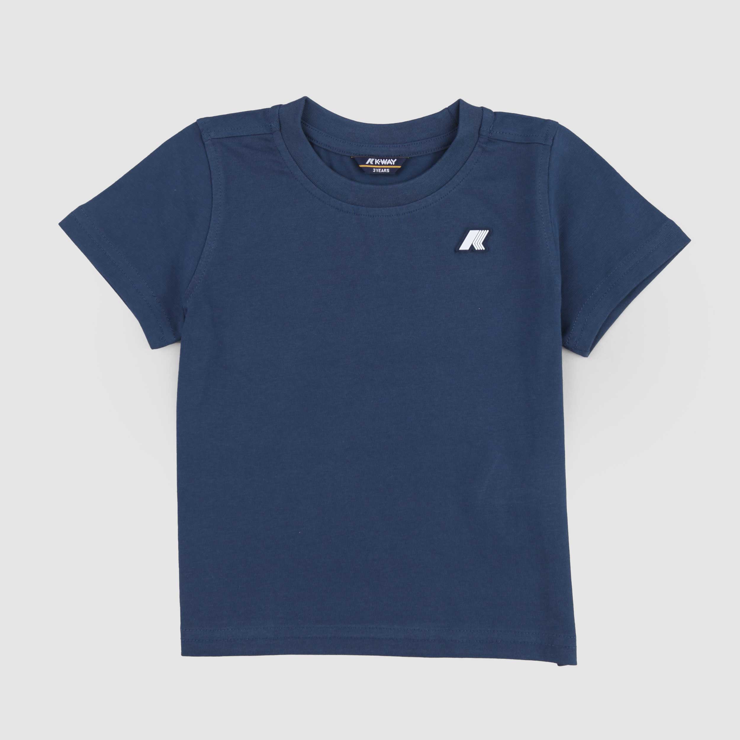 K-WAY Branded Blue P Odom T-shirt with Applied Logo