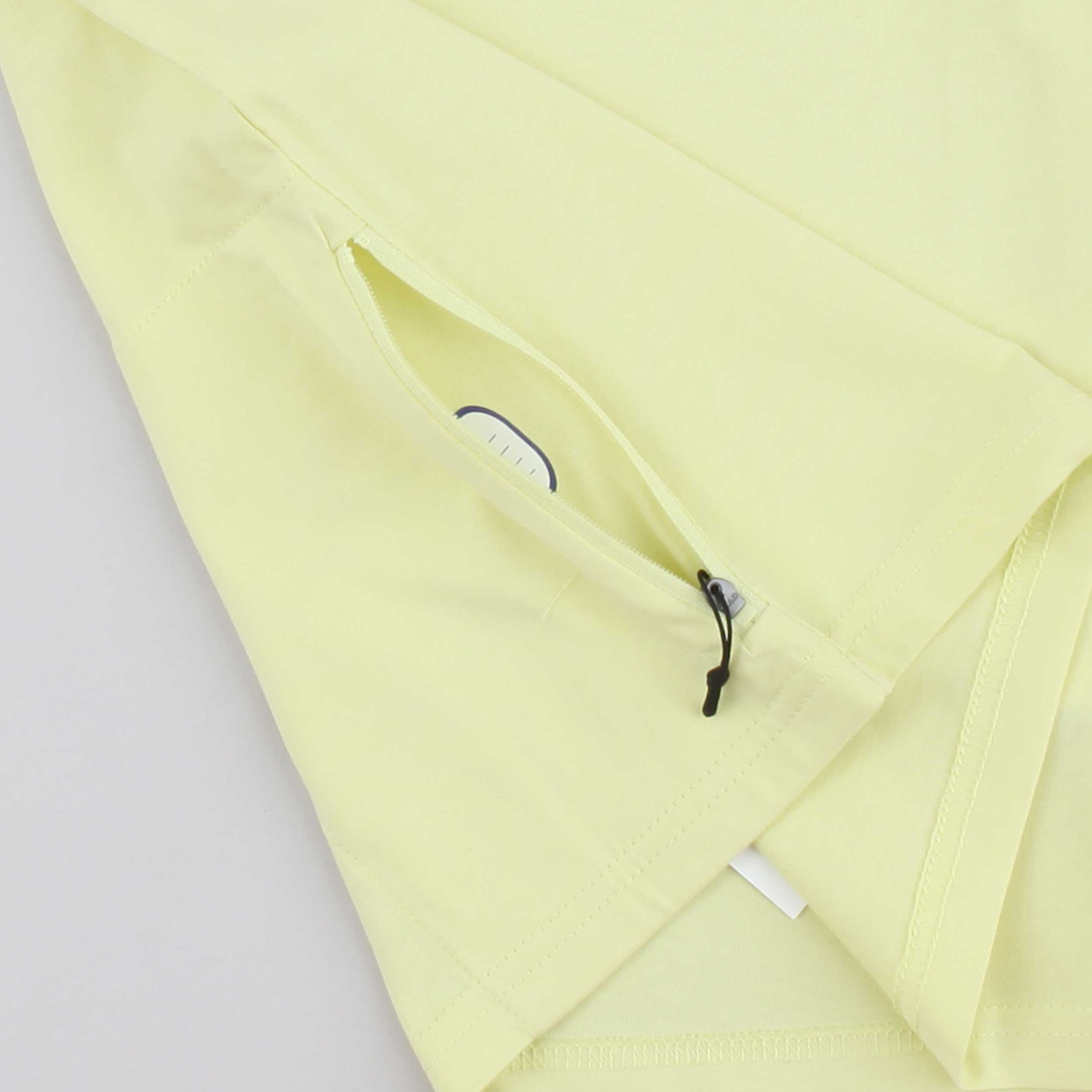 T-shirt Gialla Fluo con Logo Gommato Firmata K-WAY