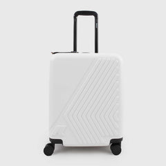 K-WAY Eudoxie Logo White Trolley Suitcase