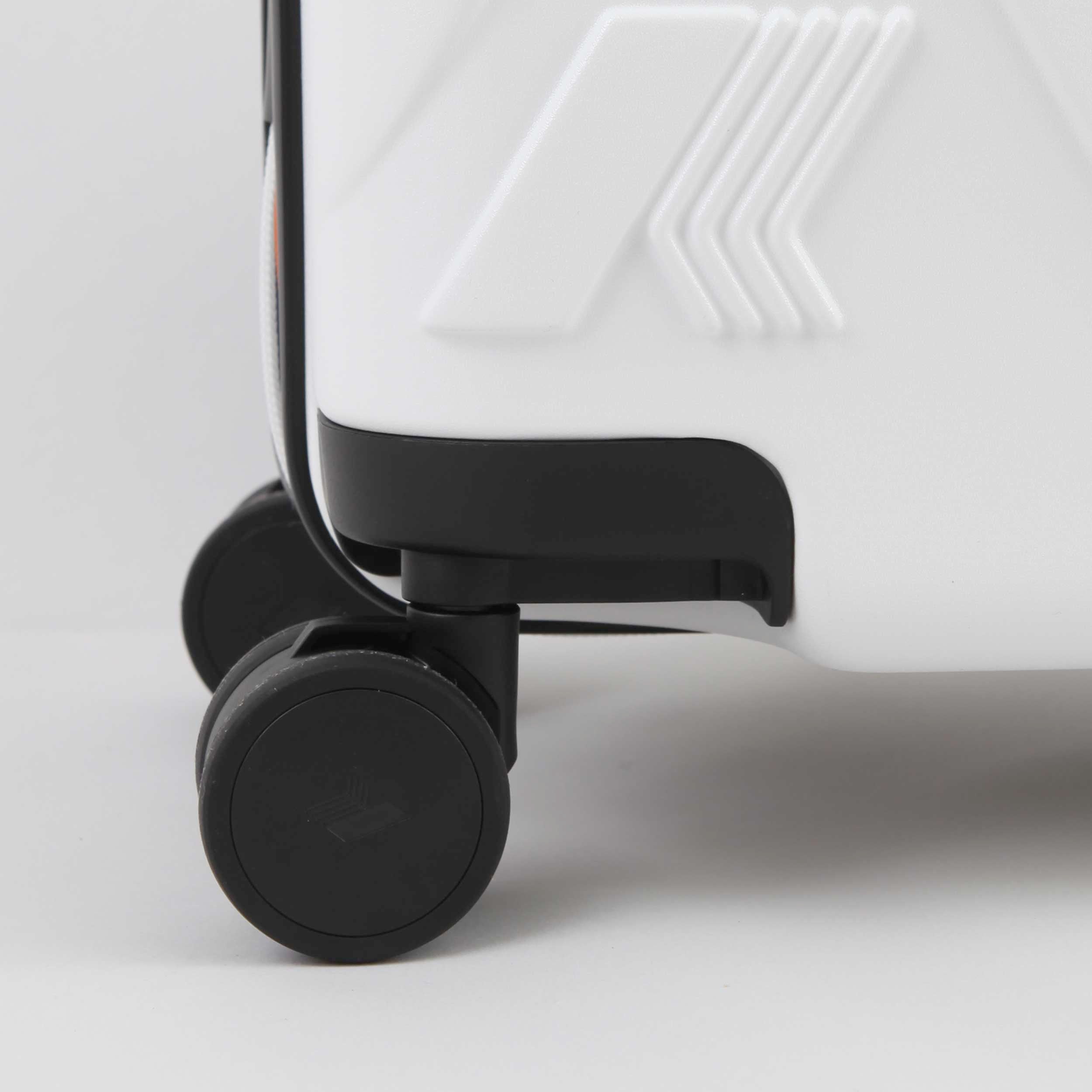 Valigia Trolley Eudoxie Logo Bianca Firmata K-WAY