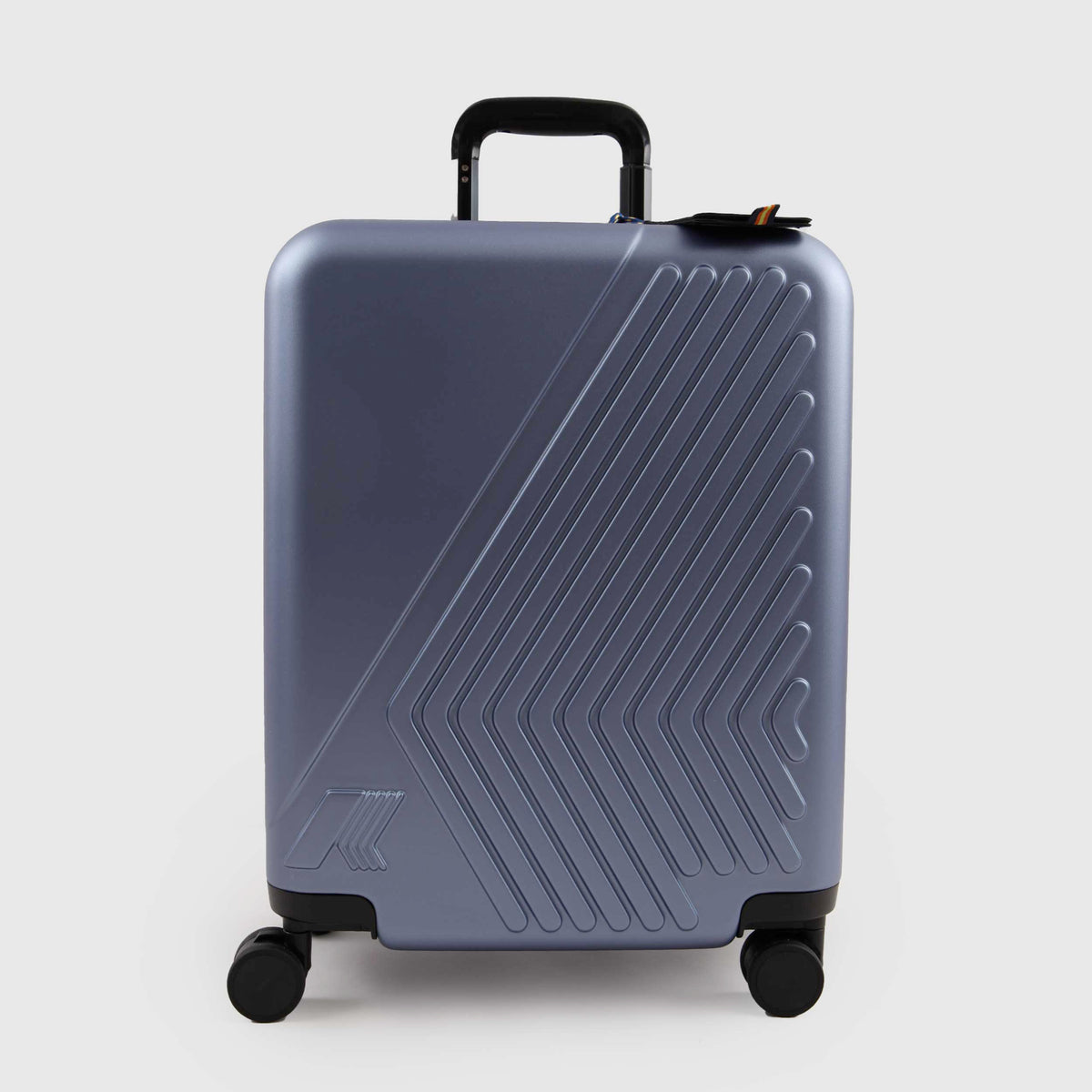 K-WAY Signed Logo Eudoxie Blue Suitcase