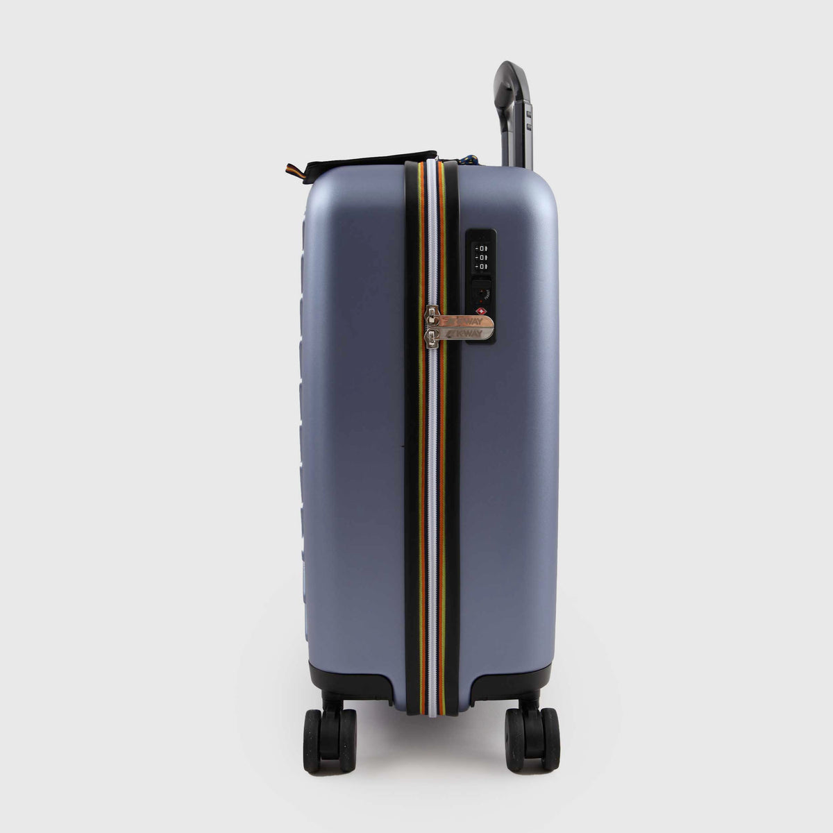 K-WAY Signed Logo Eudoxie Blue Suitcase