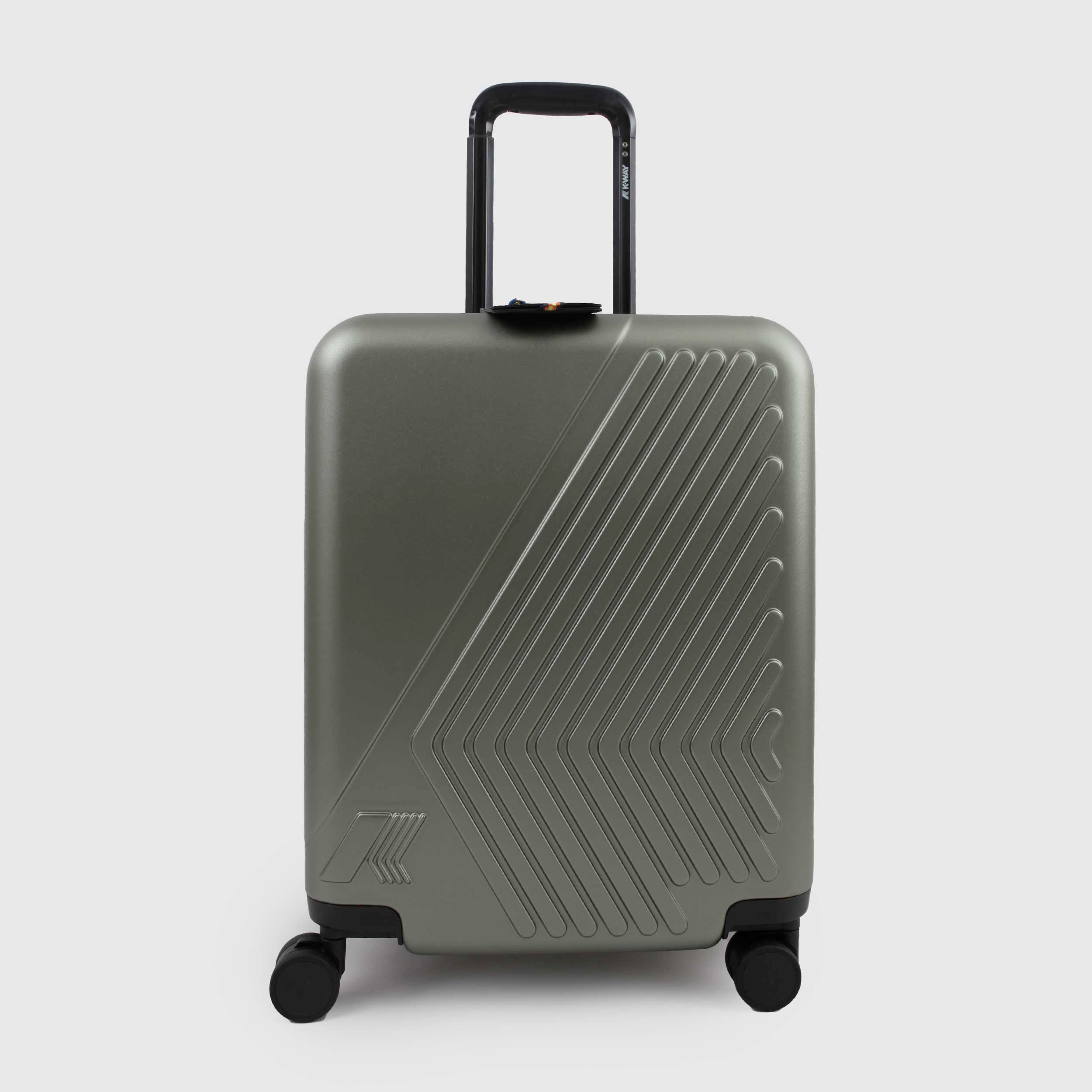 Valigia Trolley Verde Eudoxie Logo Firmata K-WAY