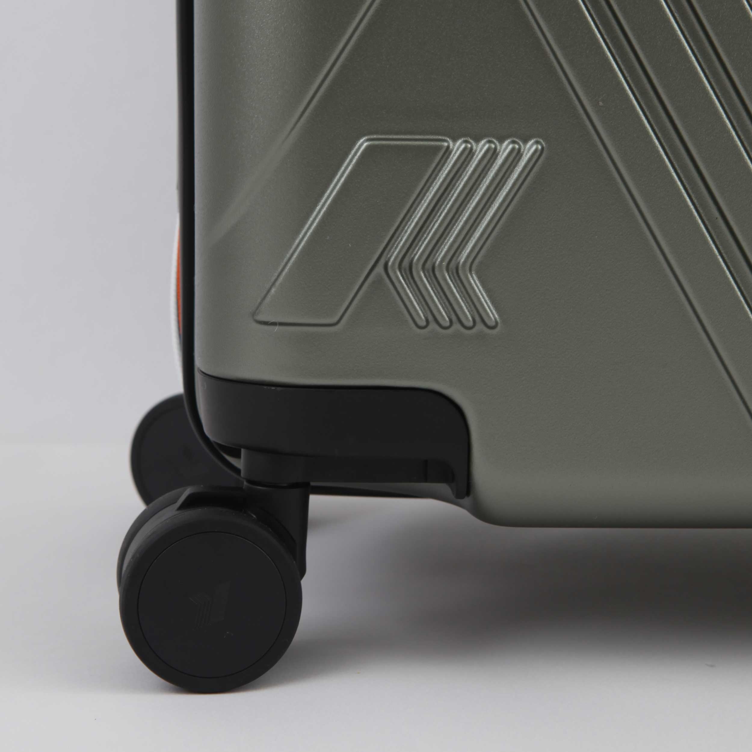 Valigia Trolley Verde Eudoxie Logo Firmata K-WAY